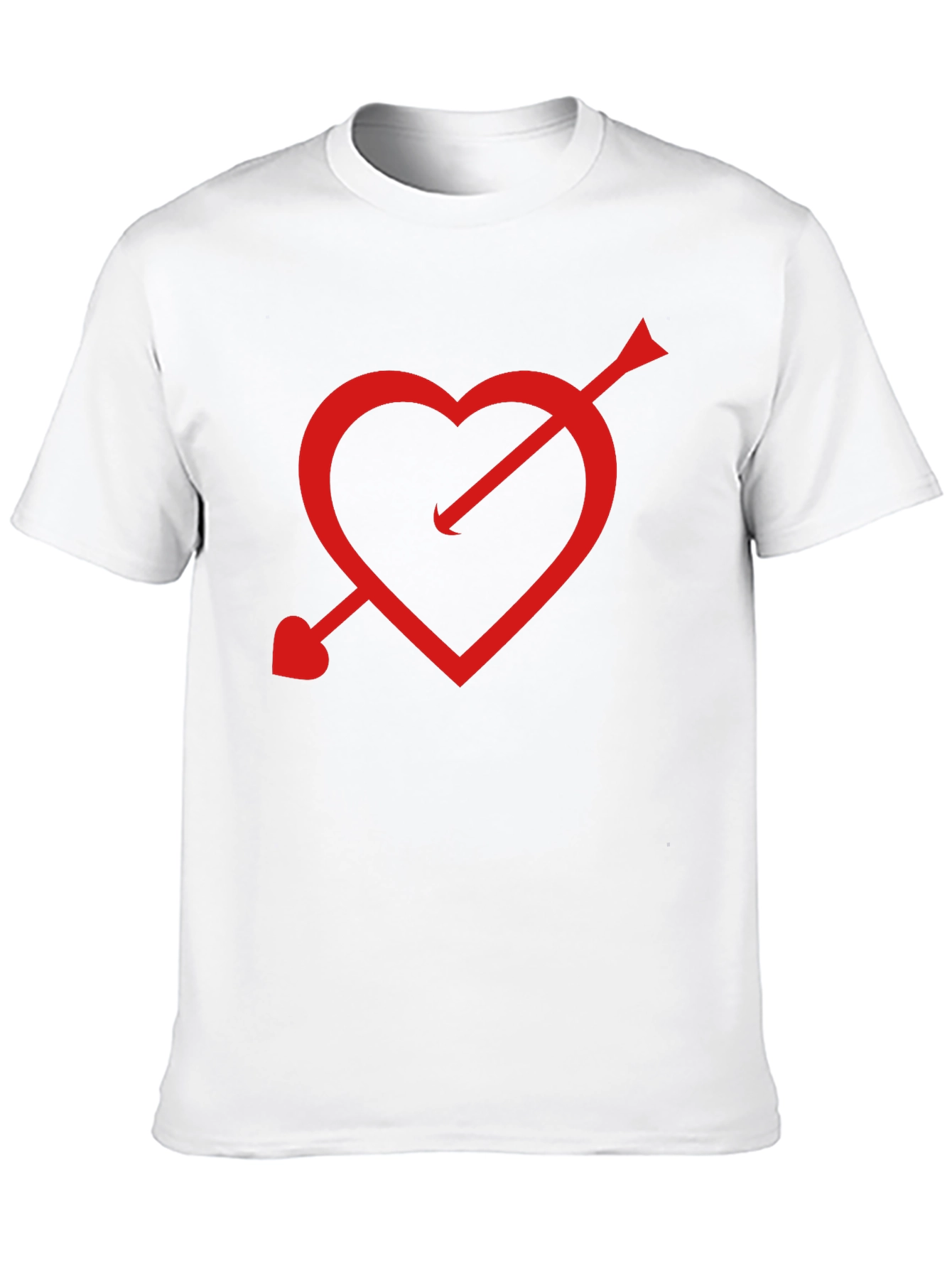 Cupids Arrow Heart T-Shirt - Black