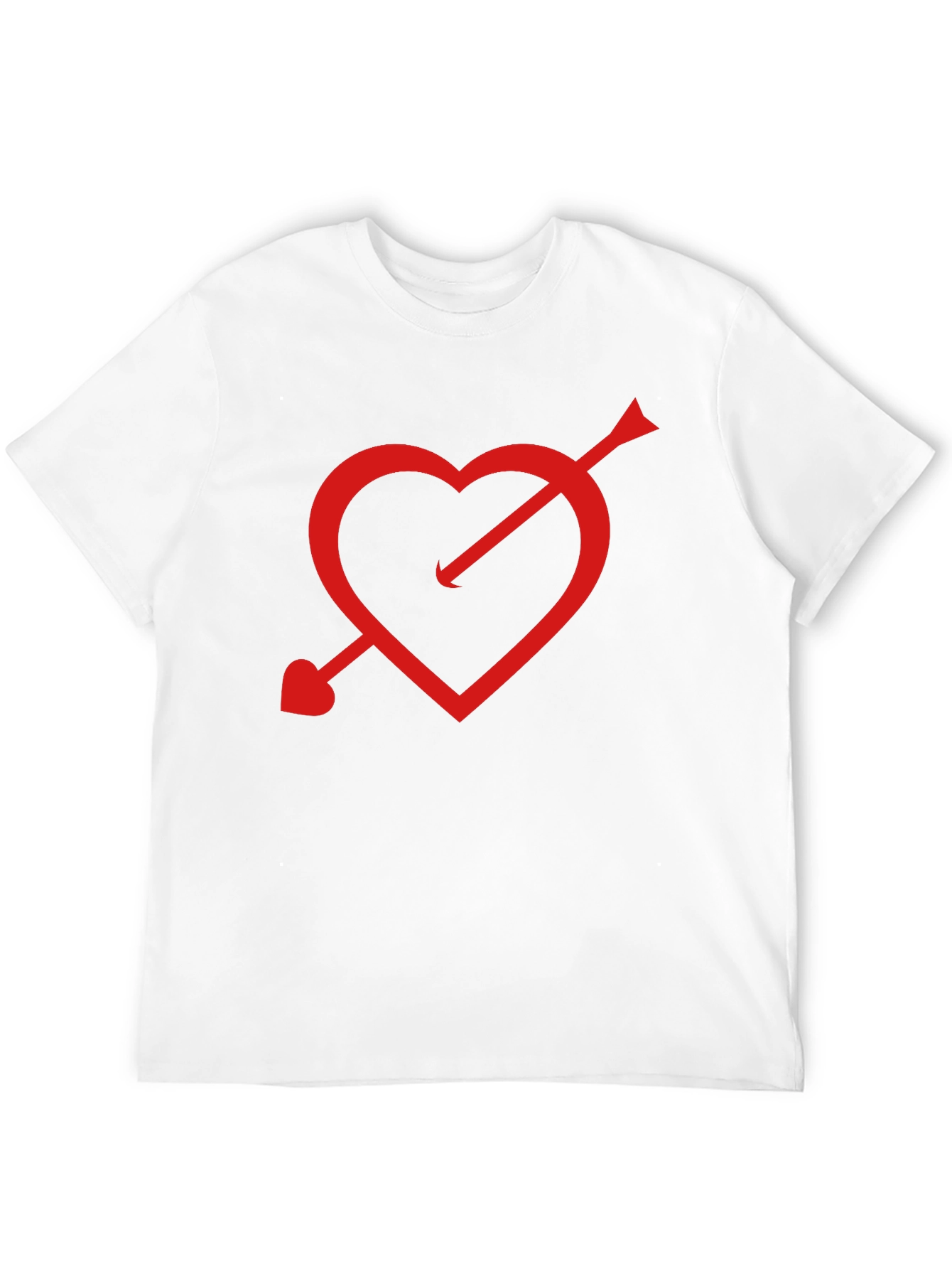 Cupids Arrow Heart T-Shirt - Black