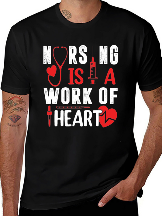 Nursing is a Work of Heart T-Shirt