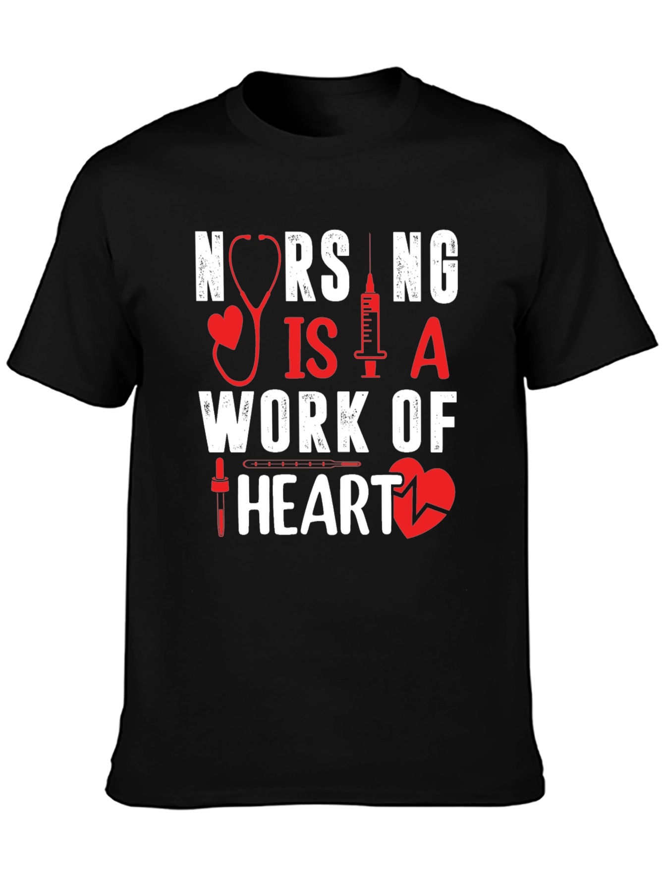 Nursing is a Work of Heart T-Shirt