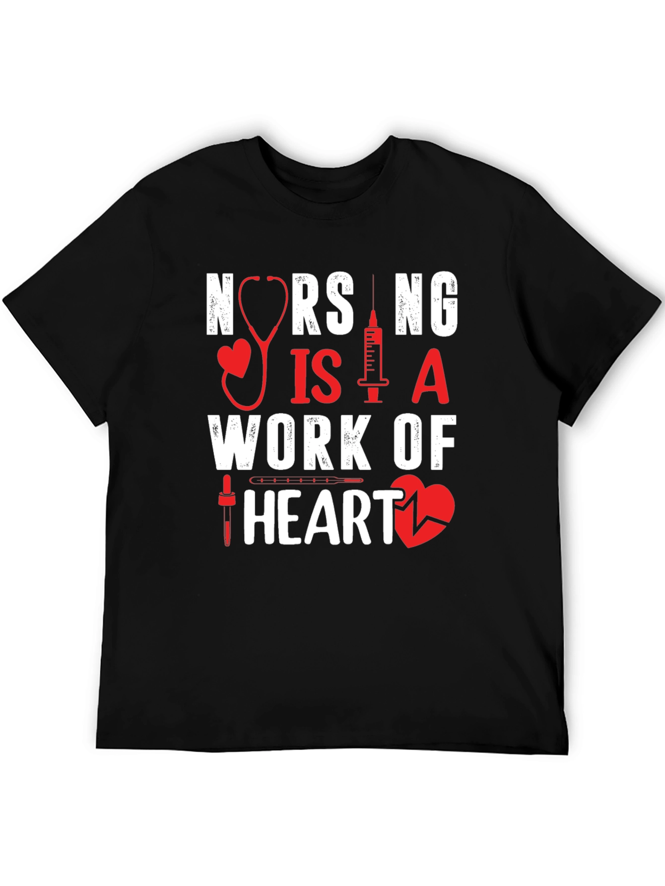 Nursing is a Work of Heart T-Shirt