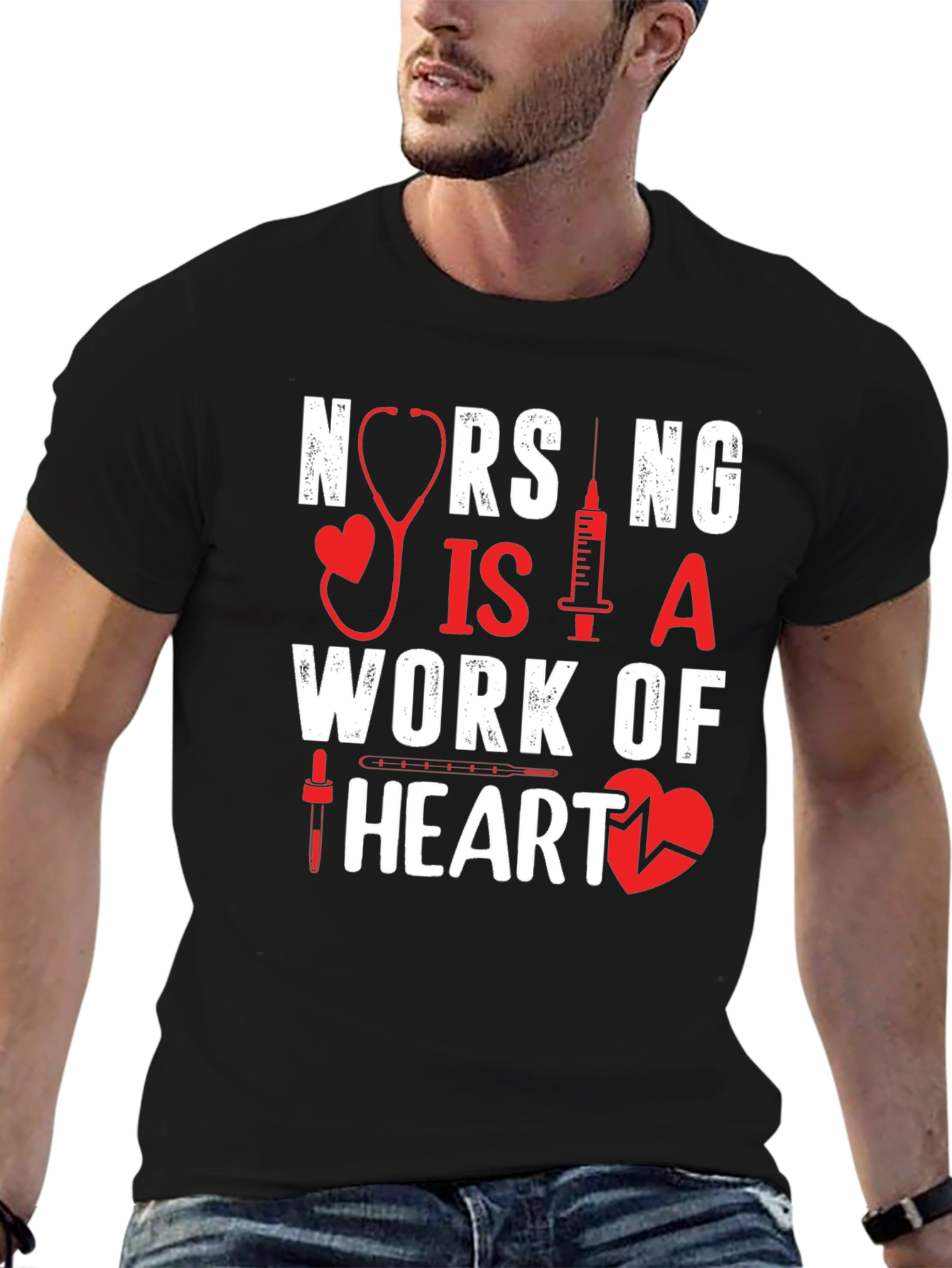 Nursing is a Work of Heart T-Shirt