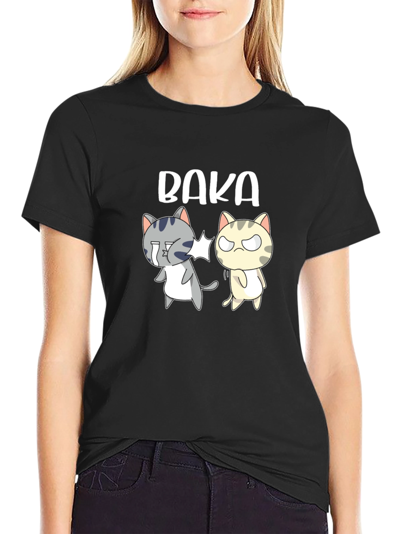 Baka Slap Cats Graphic T-Shirt
