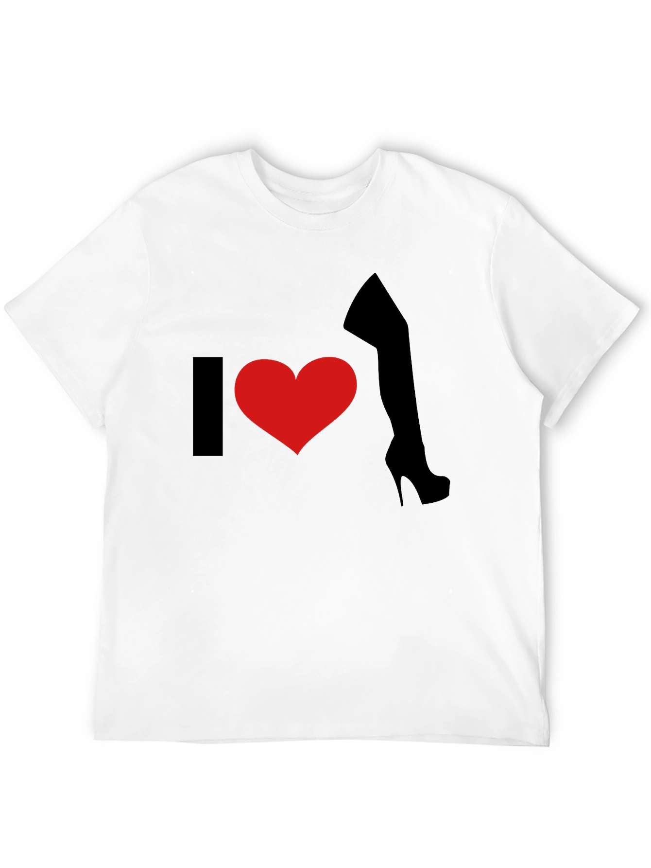 I Heart Boots Tee - Novelty Graphic T-Shirt