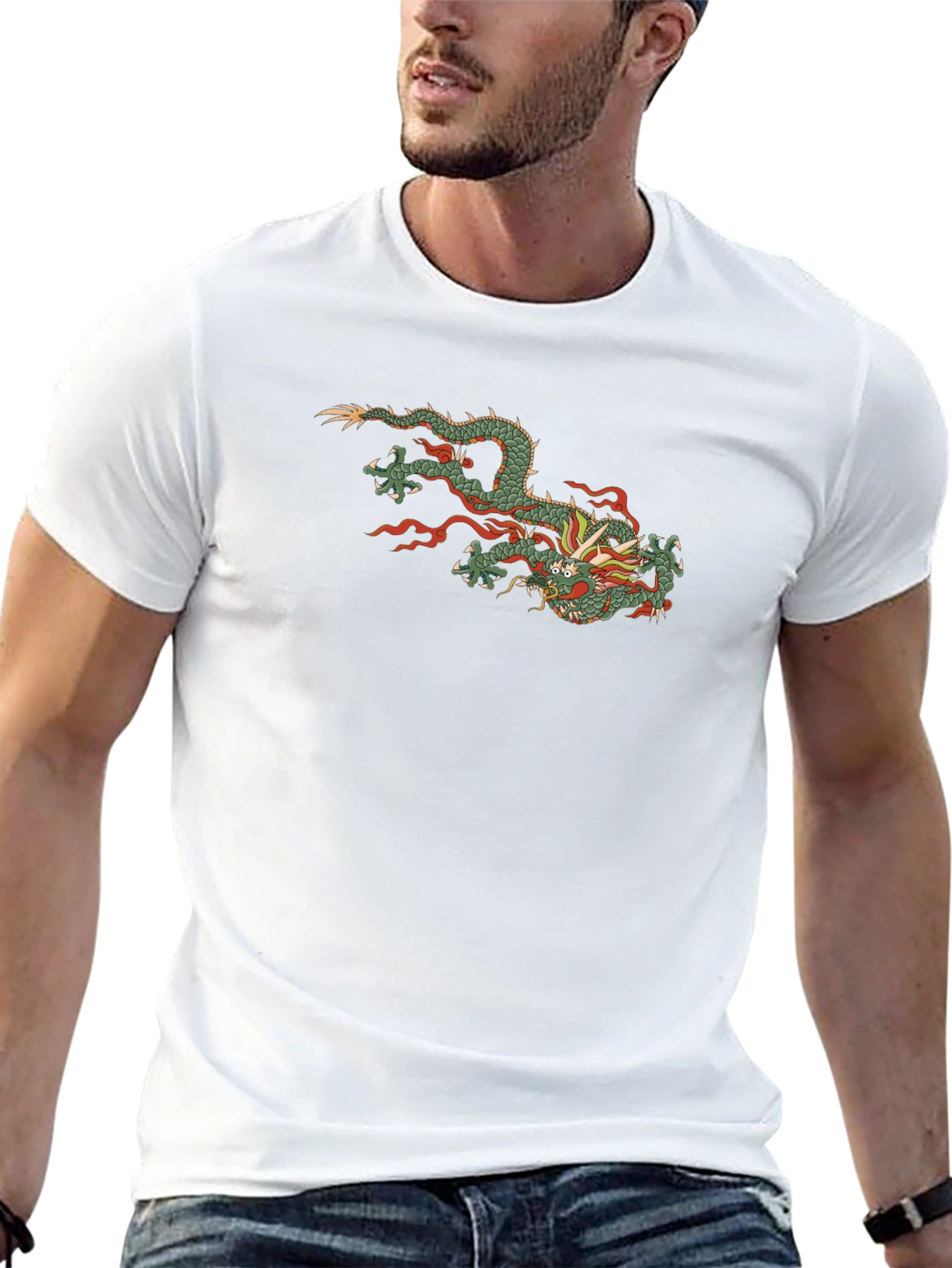 Black Dragon Graphic Tee - Stylish Casual Wear
