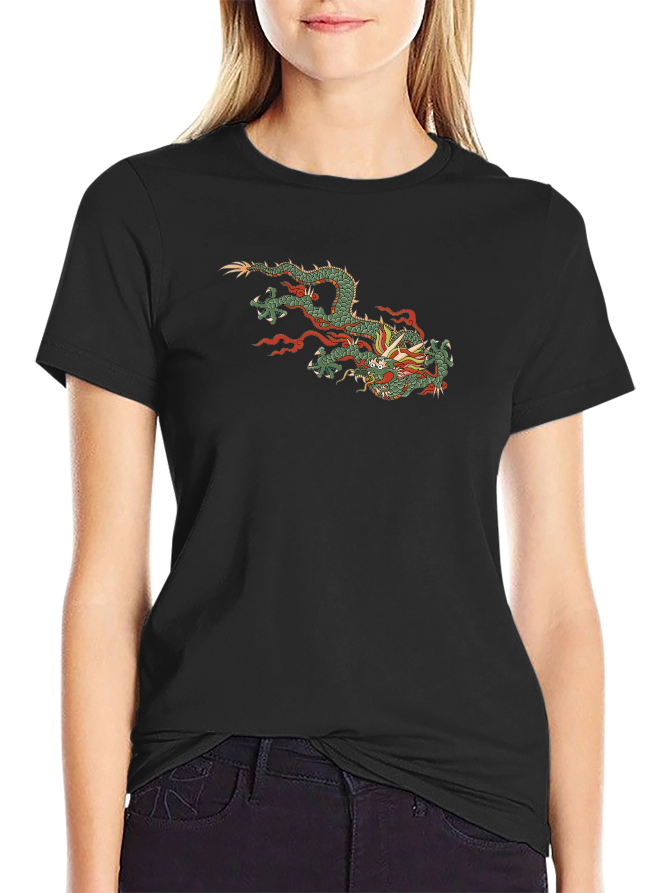 Black Dragon Graphic Tee - Stylish Casual Wear