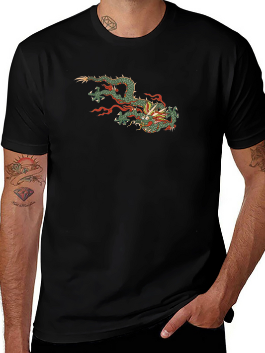 Black Dragon Graphic Tee - Stylish Casual Wear