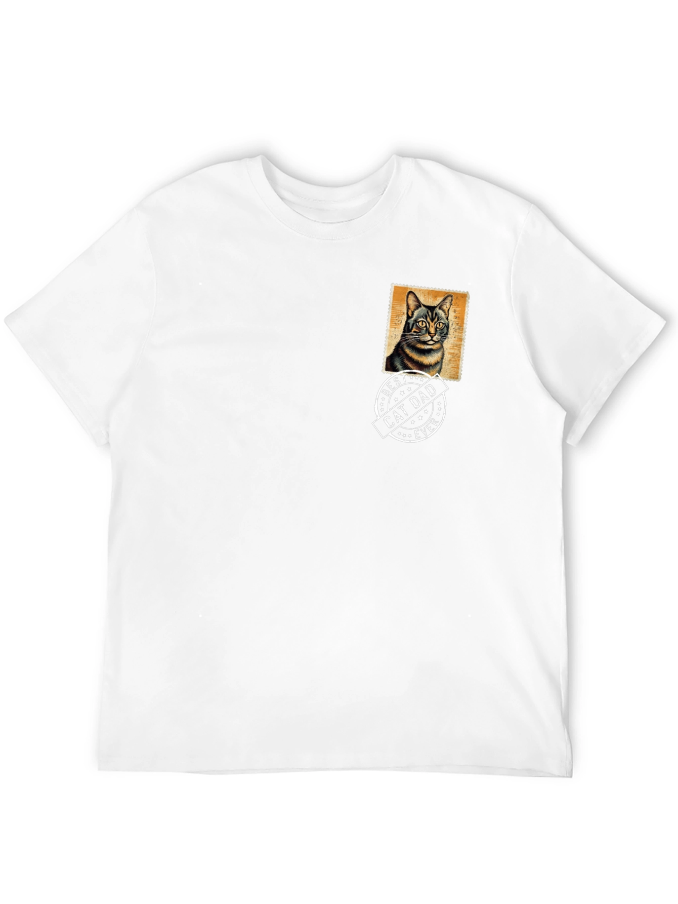 Best Cat Dad Ever Black T-Shirt