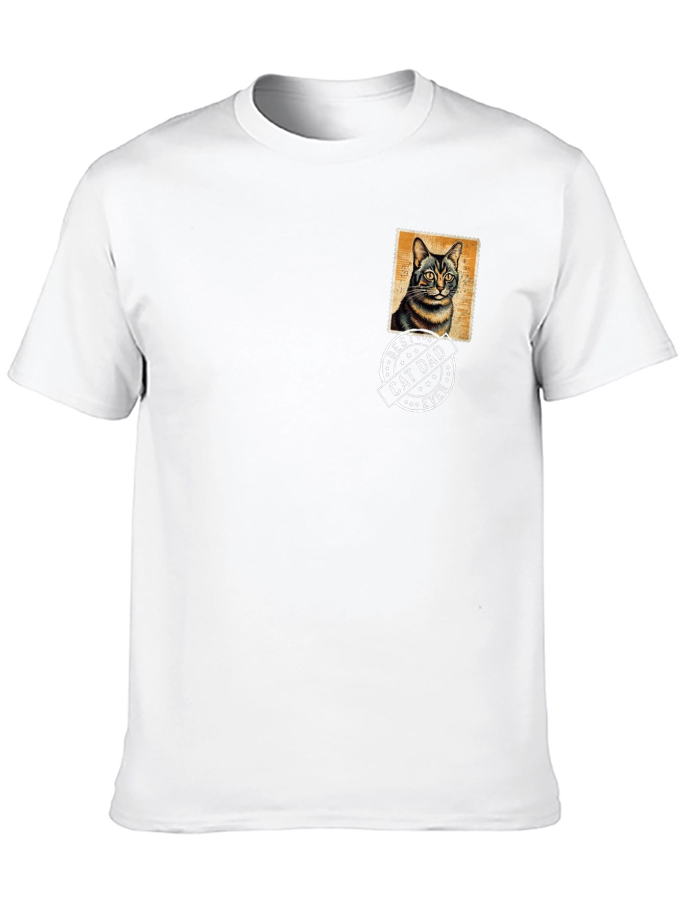Best Cat Dad Ever Black T-Shirt
