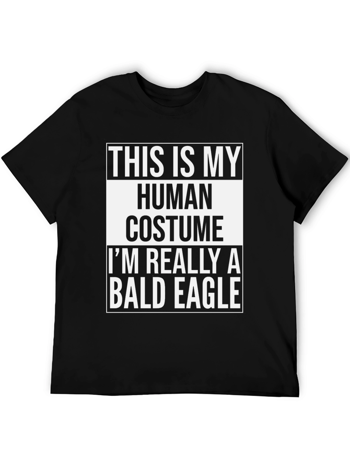 Human Costume Bald Eagle T-Shirt - Funny Halloween Tee