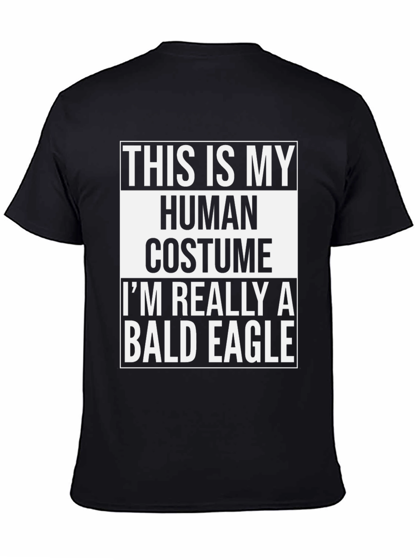 Human Costume Bald Eagle T-Shirt - Funny Halloween Tee