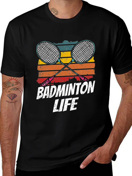 Badminton Life T-Shirt - Retro Style