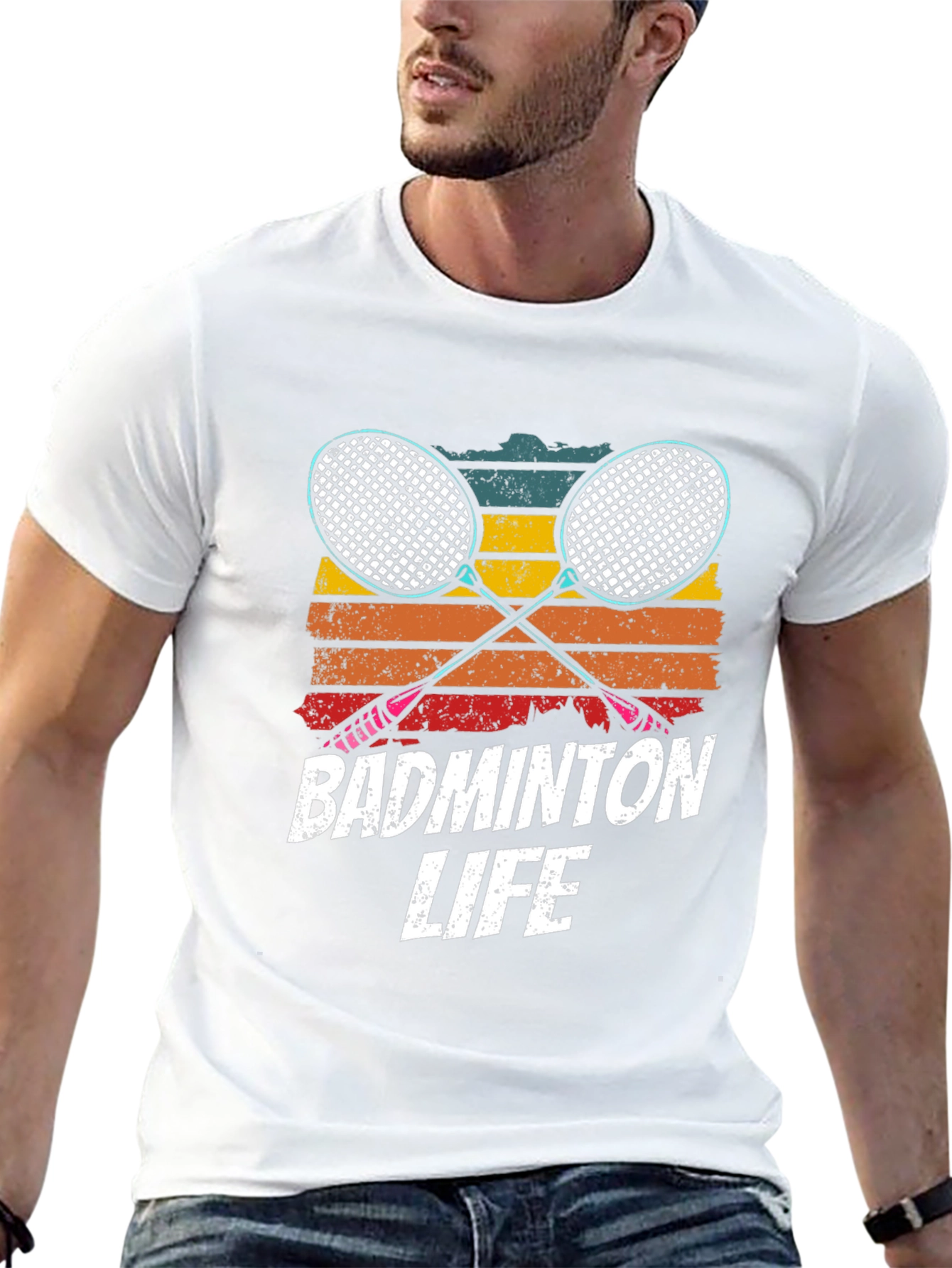 Badminton Life T-Shirt - Retro Style