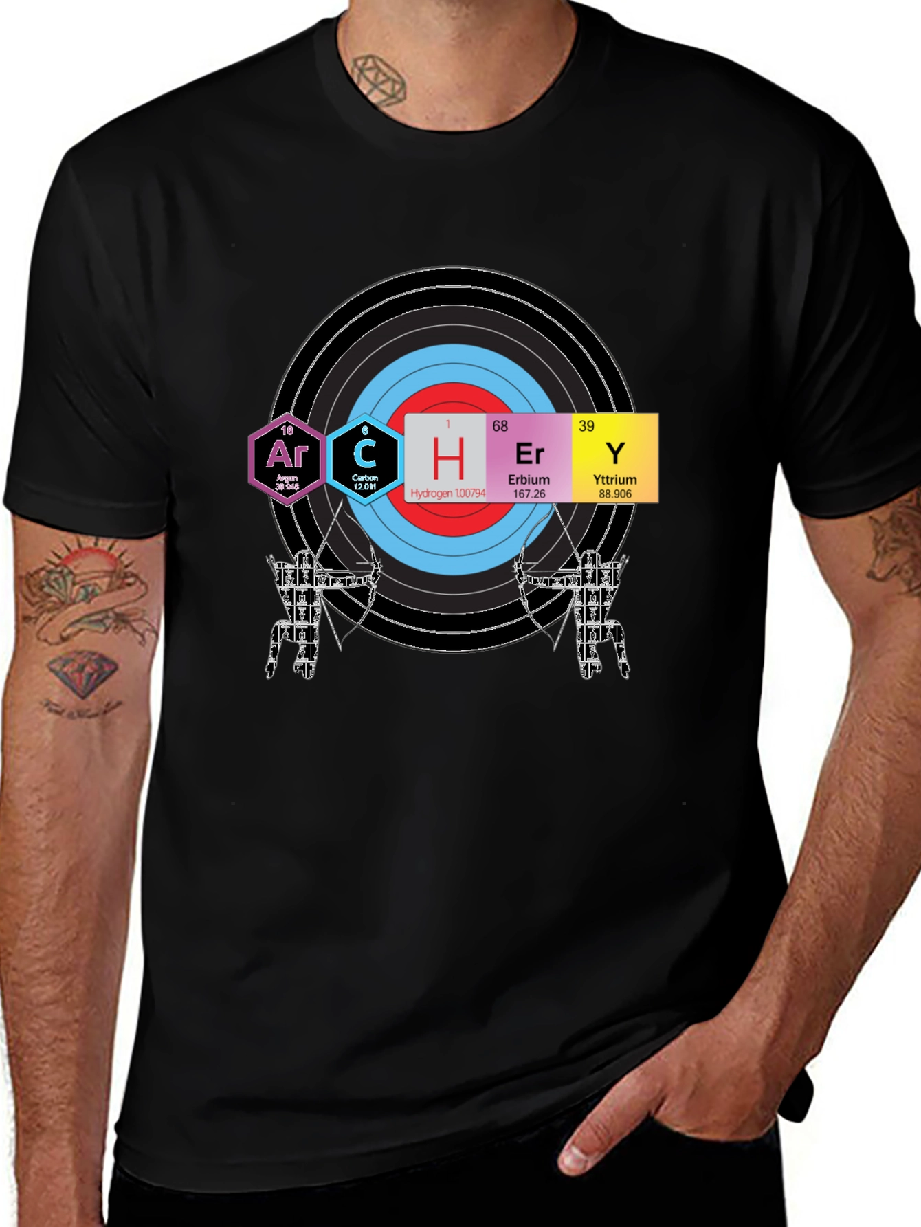 Periodic Table Archery T-Shirt - Science Humor Gift