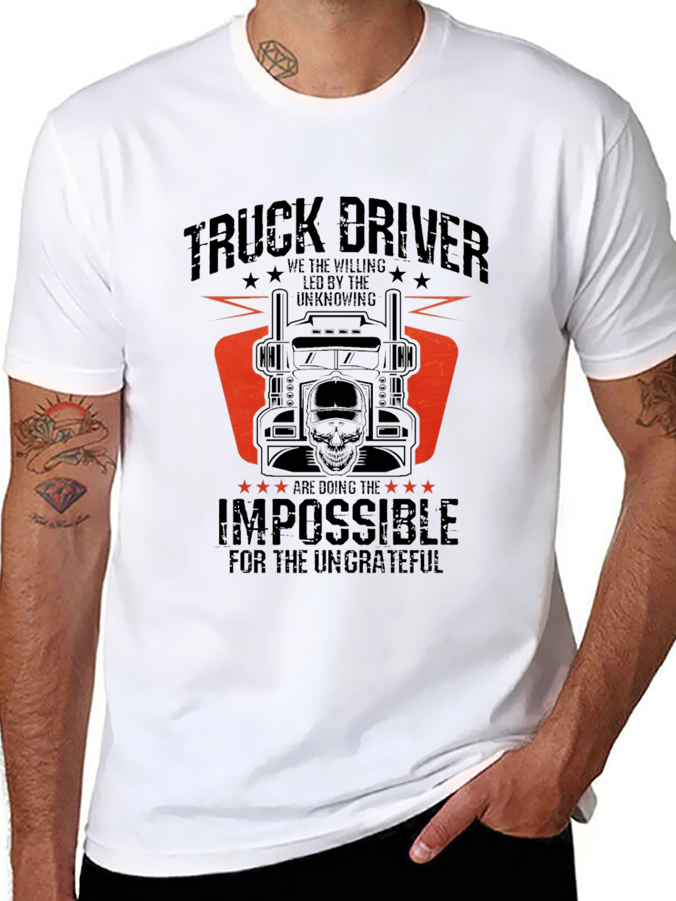 Truck Driver T-Shirt - Doing the Impossible