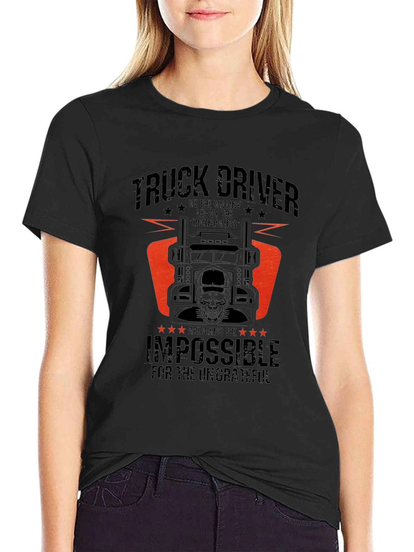 Truck Driver T-Shirt - Doing the Impossible