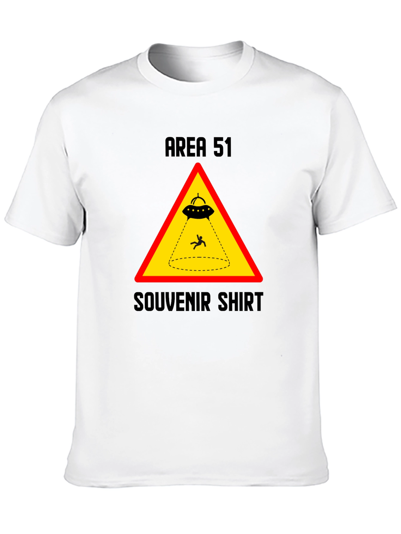 Area 51 Souvenir Shirt - Black UFO Abduction Tee