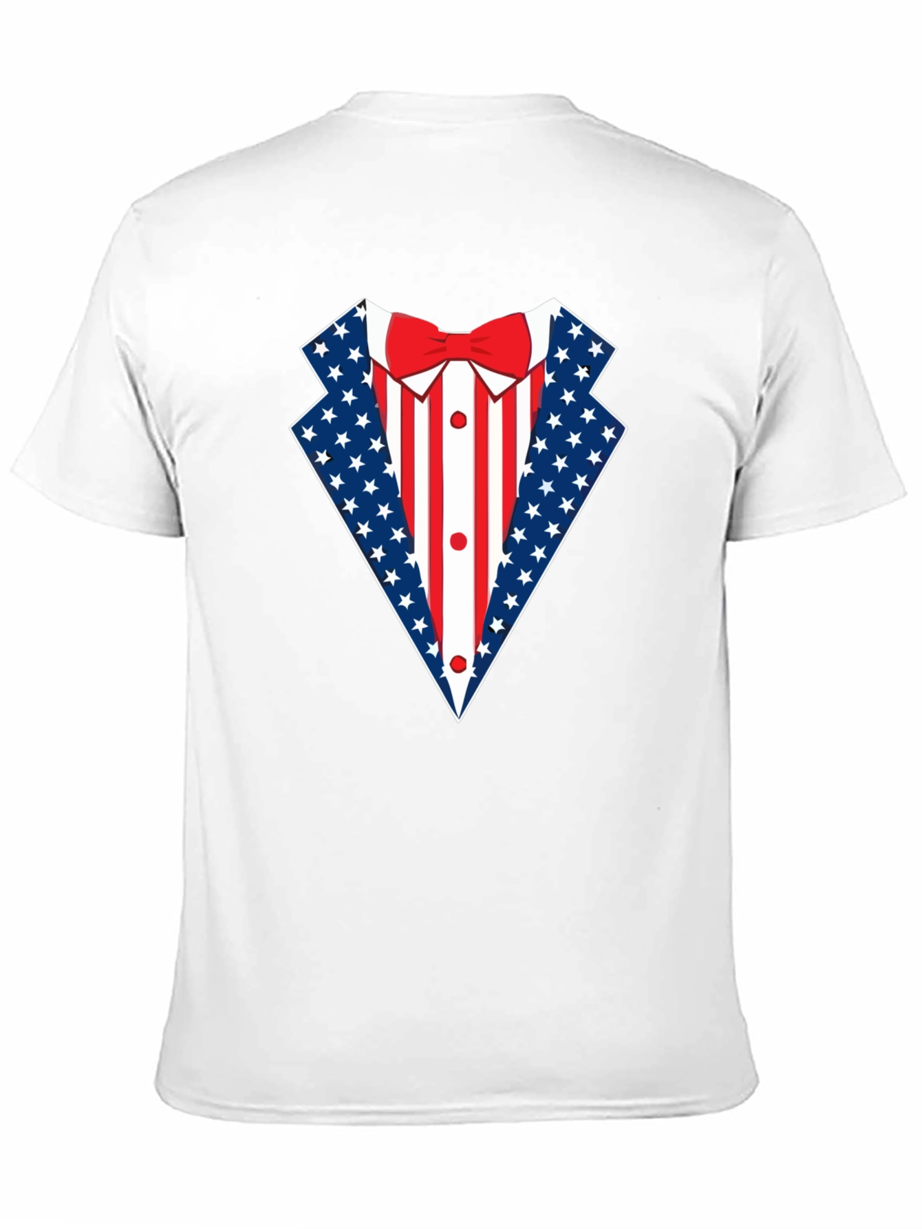 Patriotic USA Flag Tuxedo T-Shirt