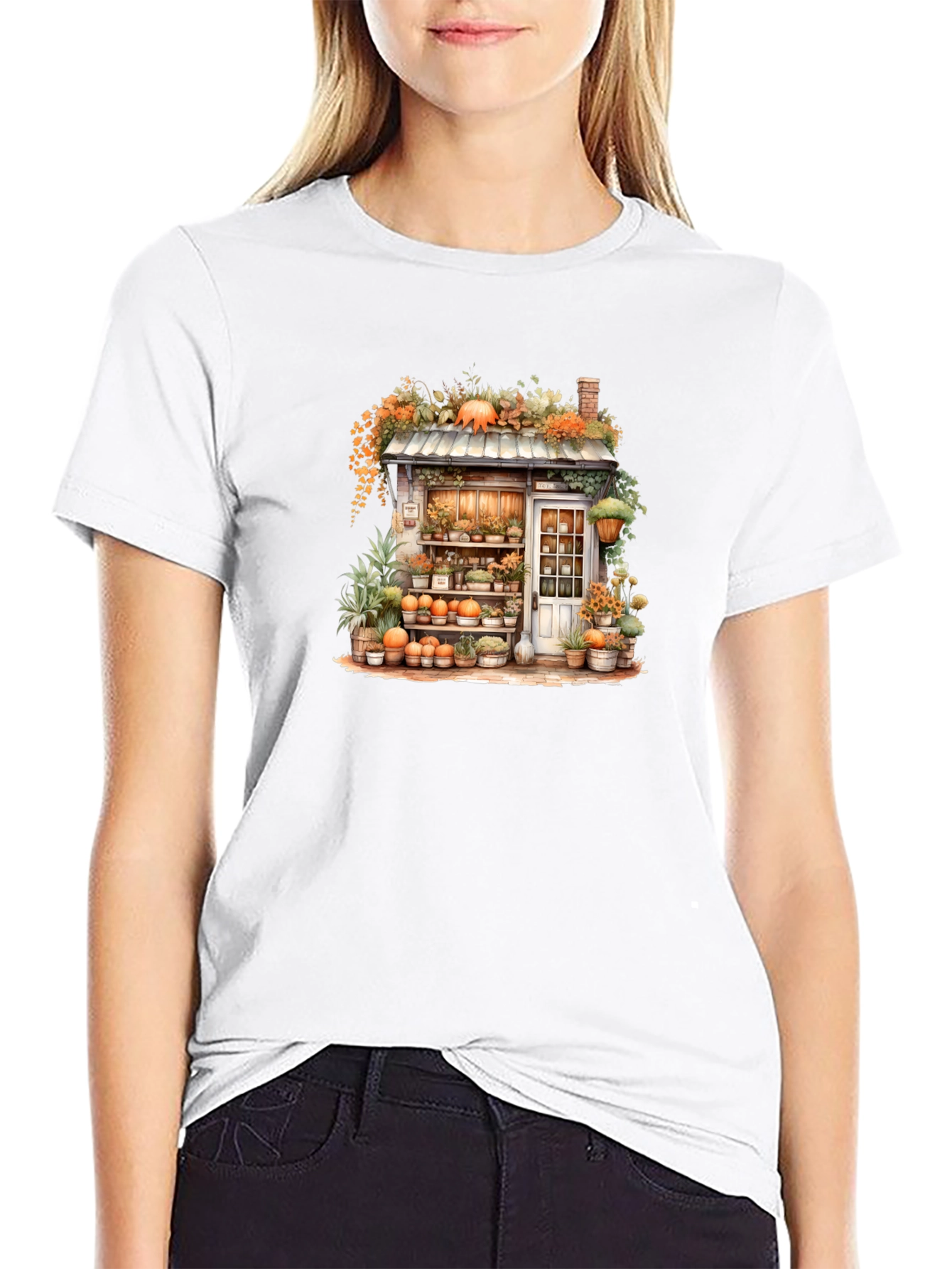 Autumn Flower Shop Graphic Tee
