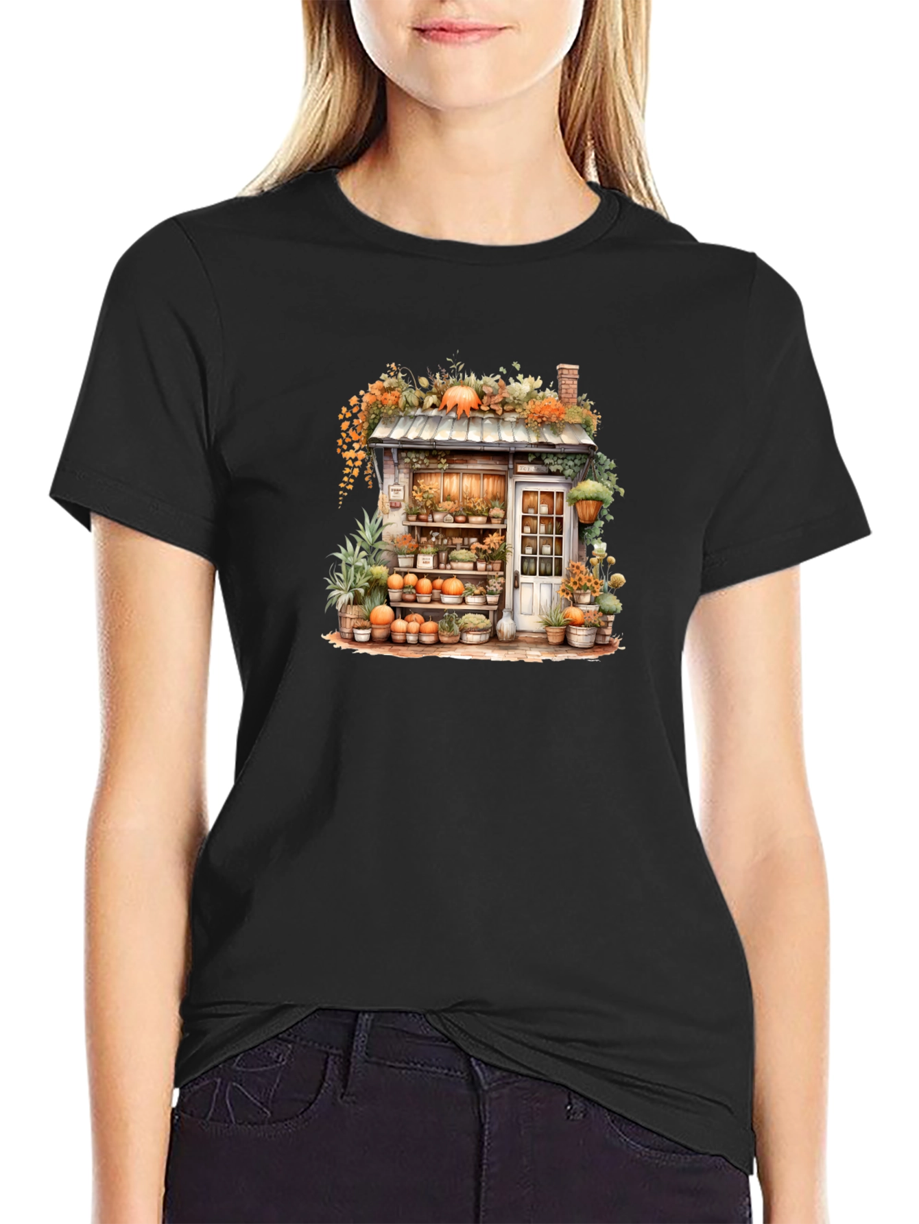 Autumn Flower Shop Graphic Tee