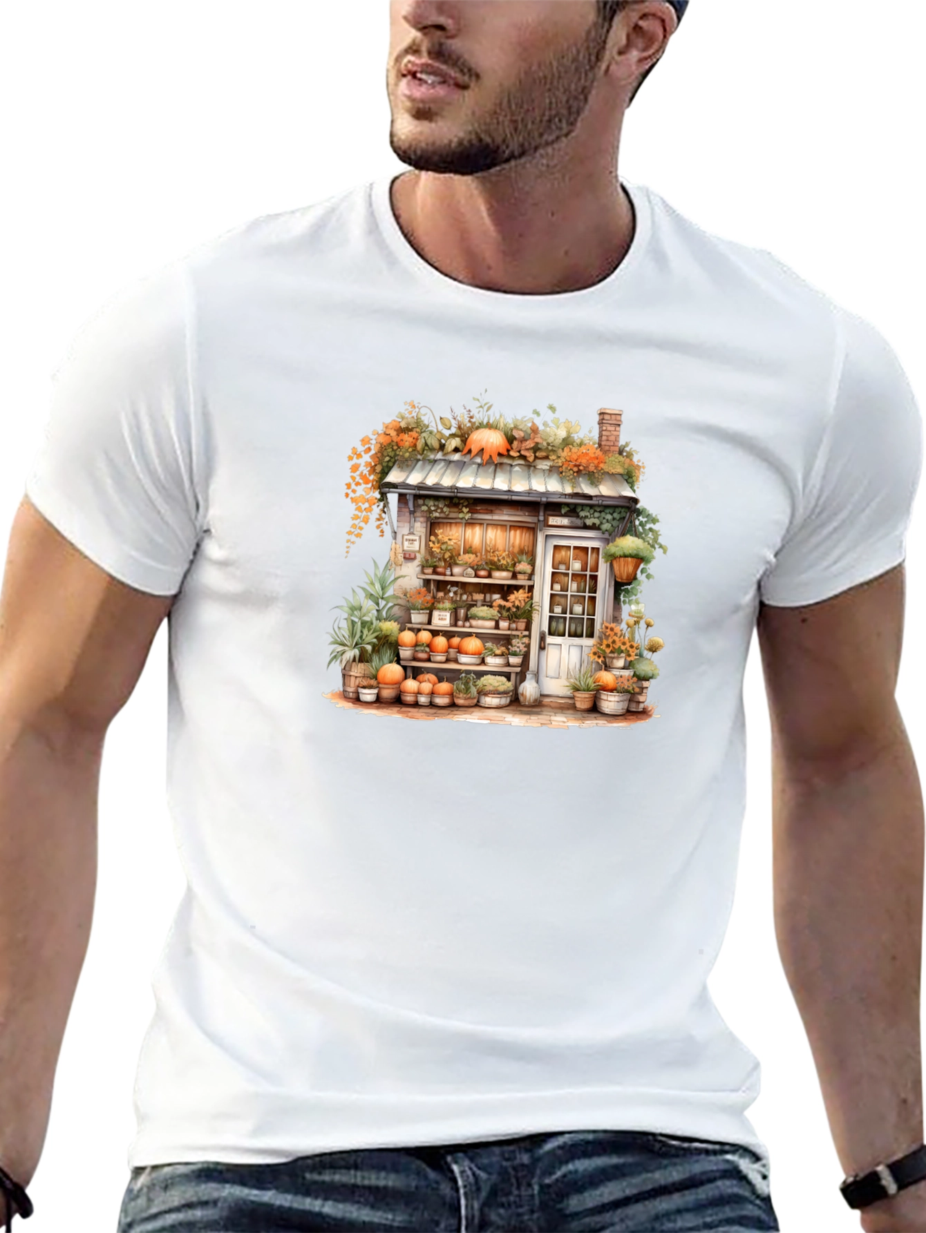 Autumn Flower Shop Graphic Tee