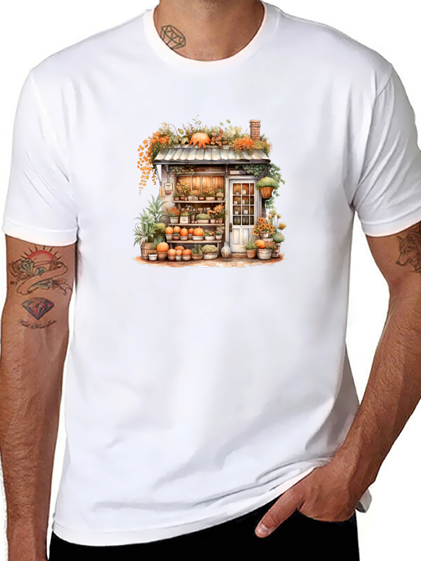 Autumn Flower Shop Graphic Tee