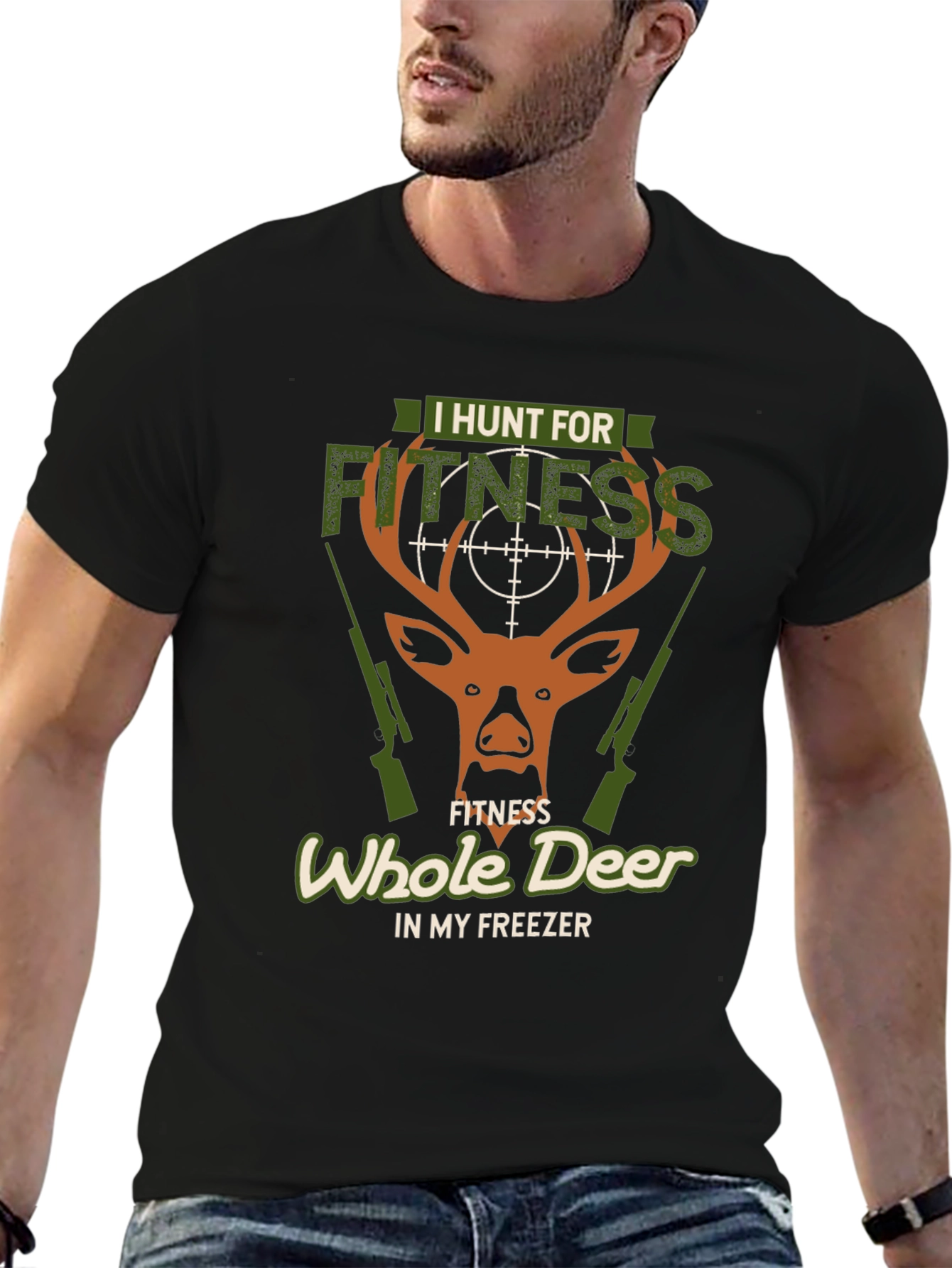 I Hunt for Fitness Deer Hunting Graphic Tee