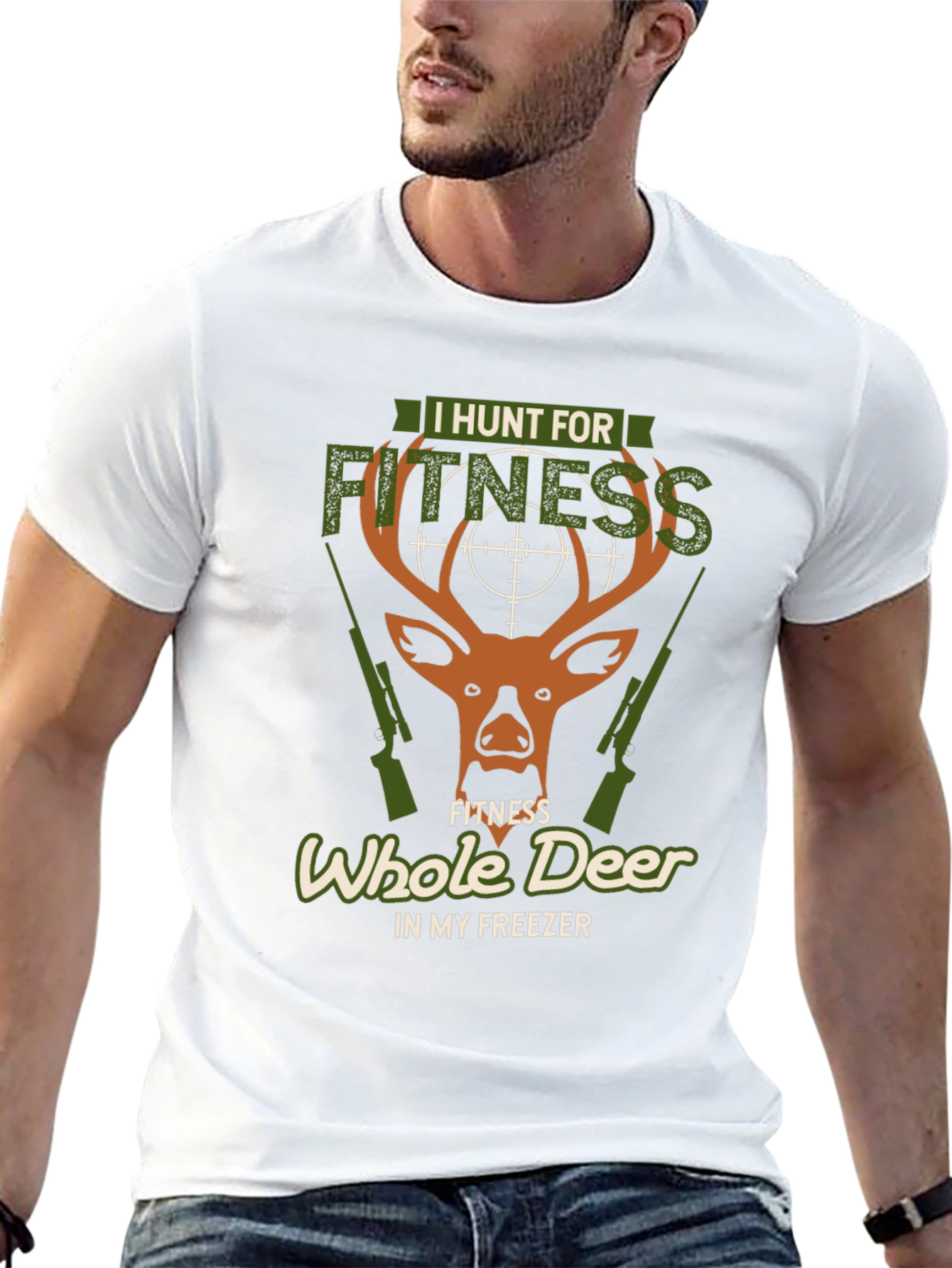 I Hunt for Fitness Deer Hunting Graphic Tee