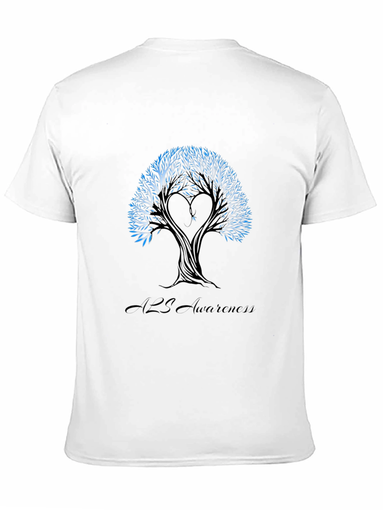 ALS Awareness Tree T-Shirt - Unisex Black Tee
