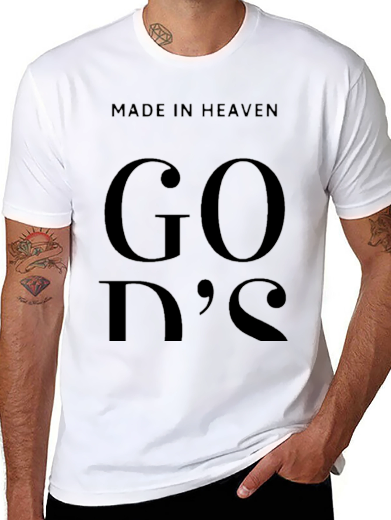 Made In Heaven GODs Black T-Shirt