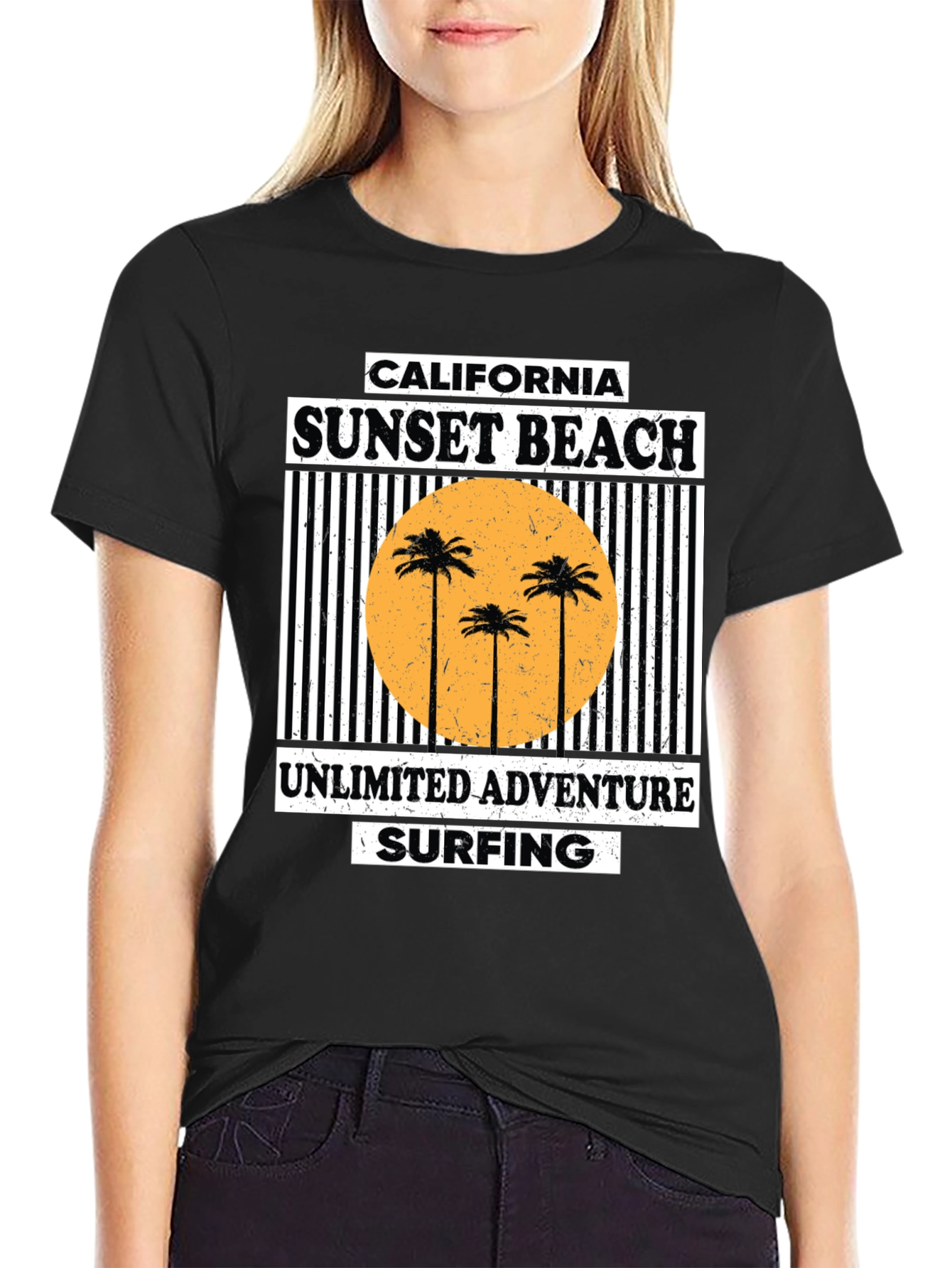 California Sunset Beach Graphic Tee - Unlimited Adventure
