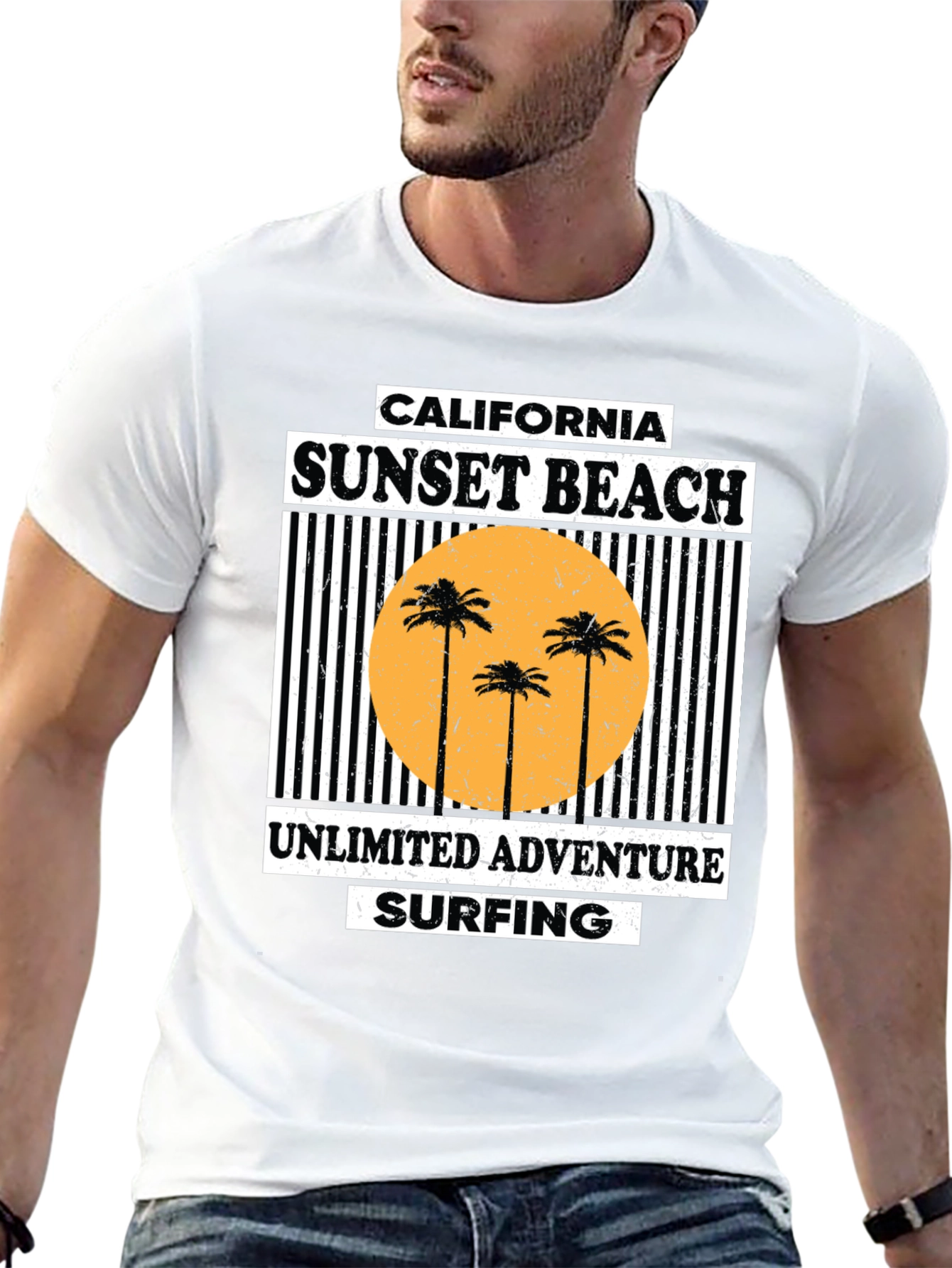 California Sunset Beach Graphic Tee - Unlimited Adventure