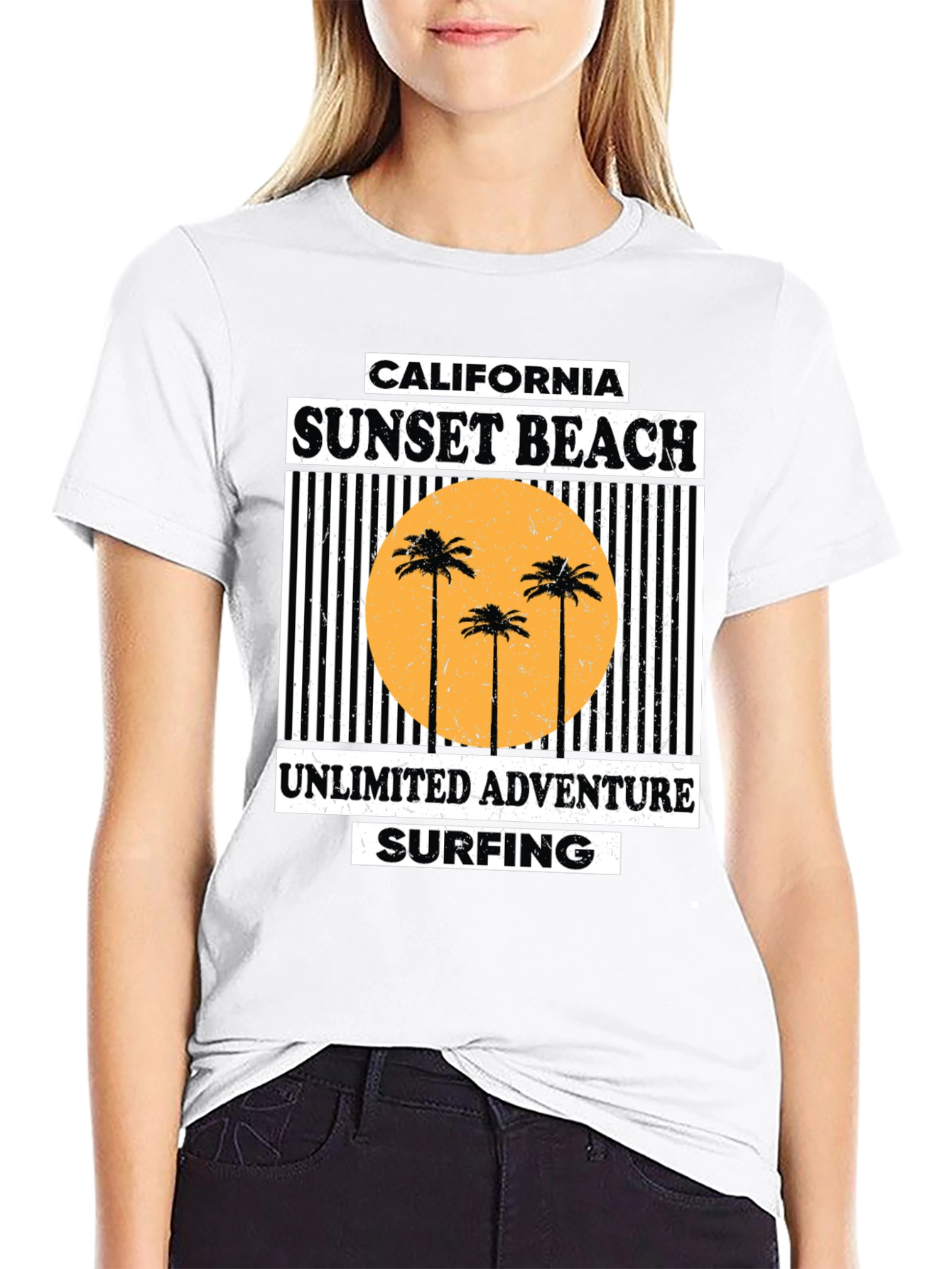 California Sunset Beach Graphic Tee - Unlimited Adventure