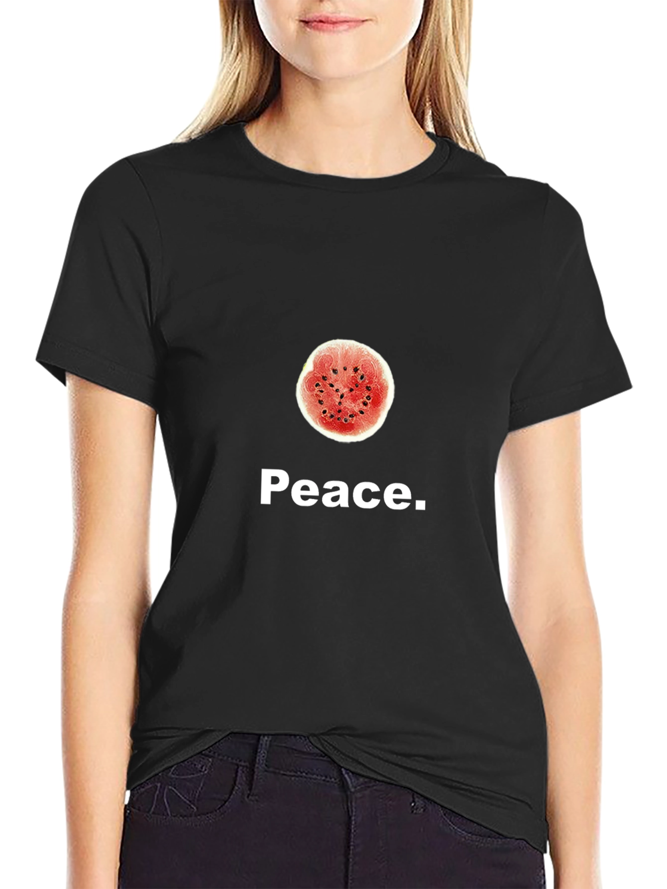 Peace Watermelon Graphic T-Shirt