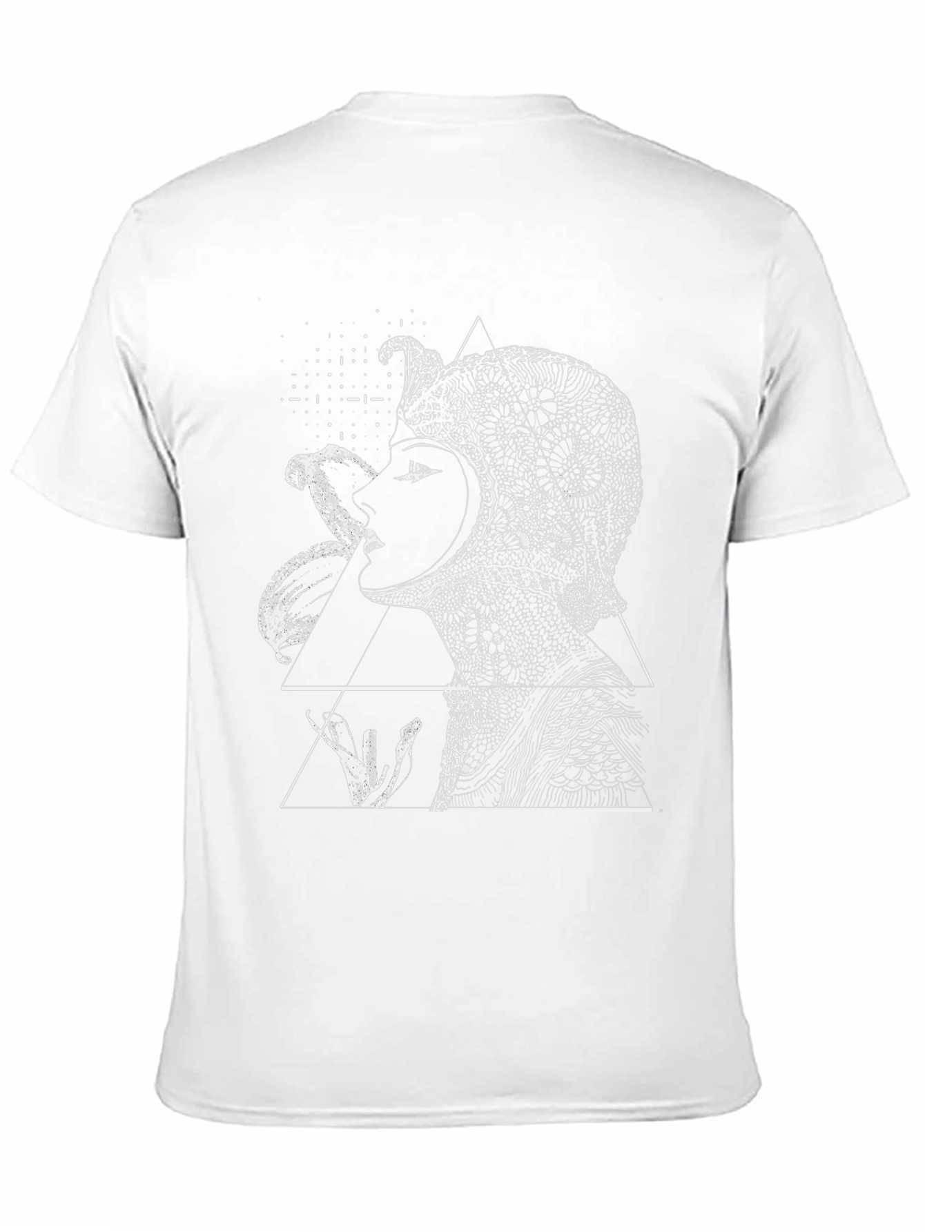 Geometric Serpent Queen Black T-Shirt