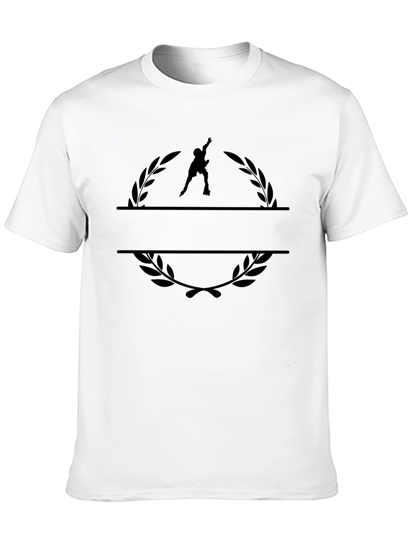 Black Graphic Tee - Musician Laurel Design