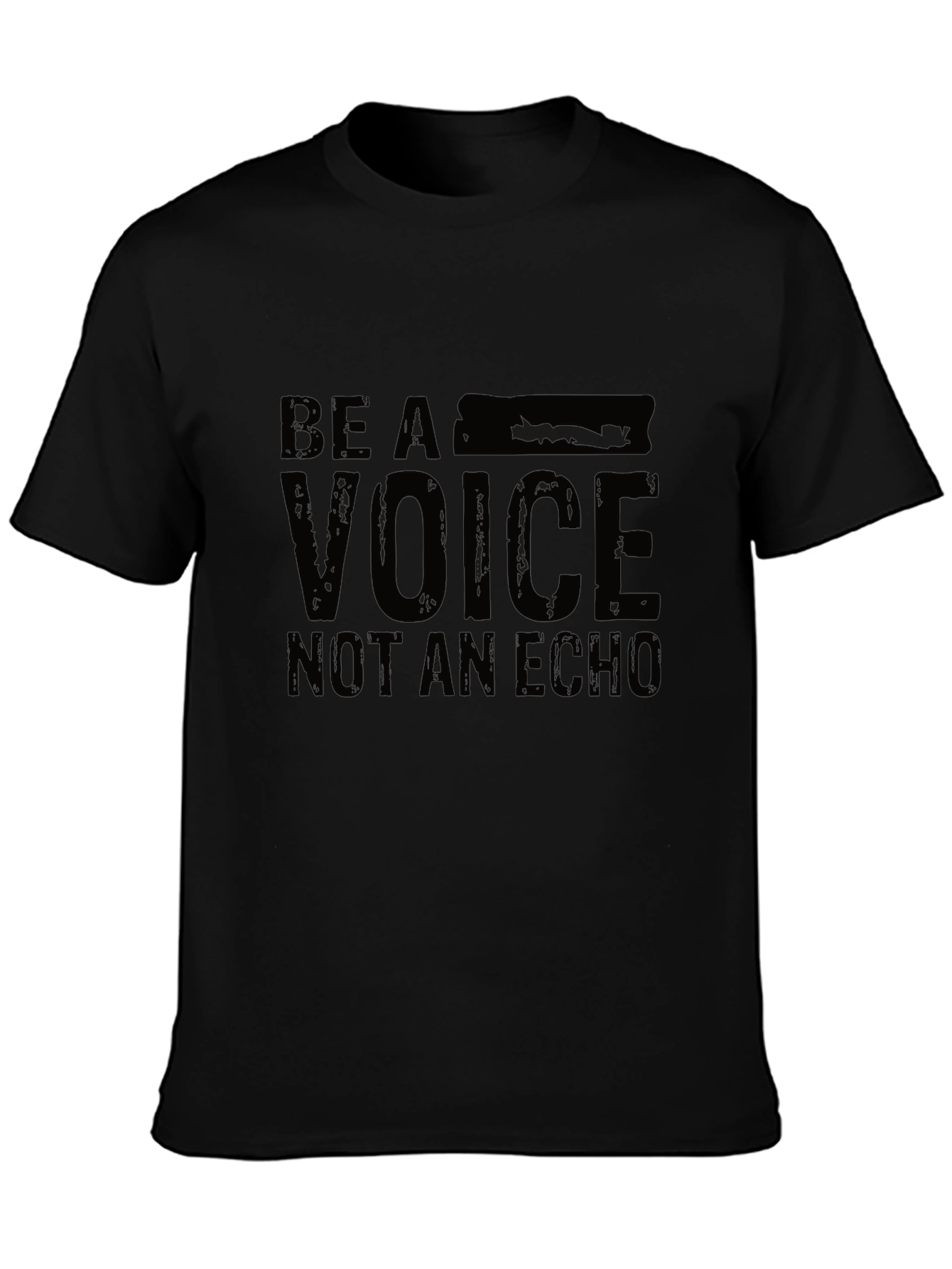 Be A Voice Black Graphic Tee