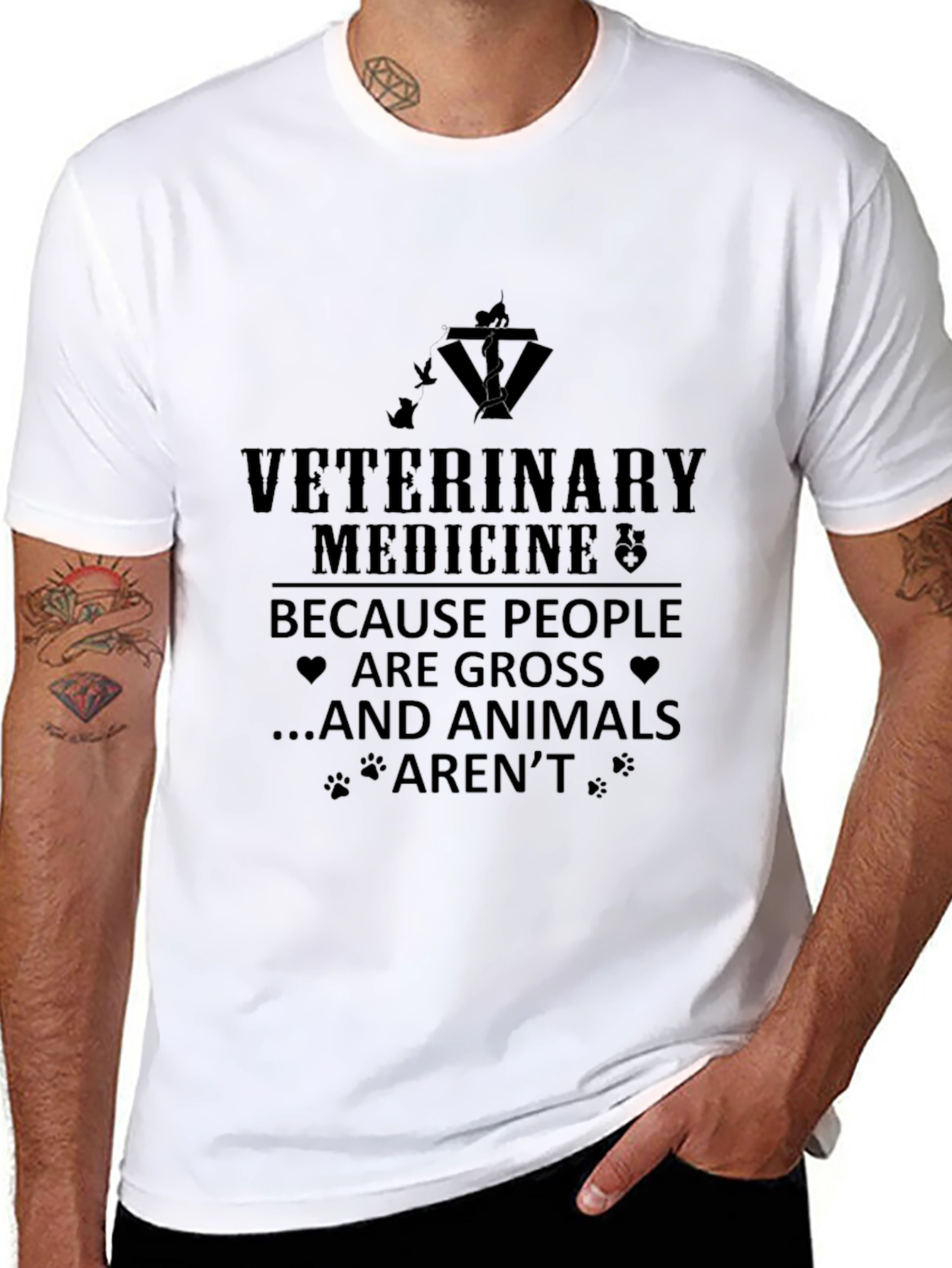 Veterinary Medicine T-Shirt - Because Animals Arent Gross!