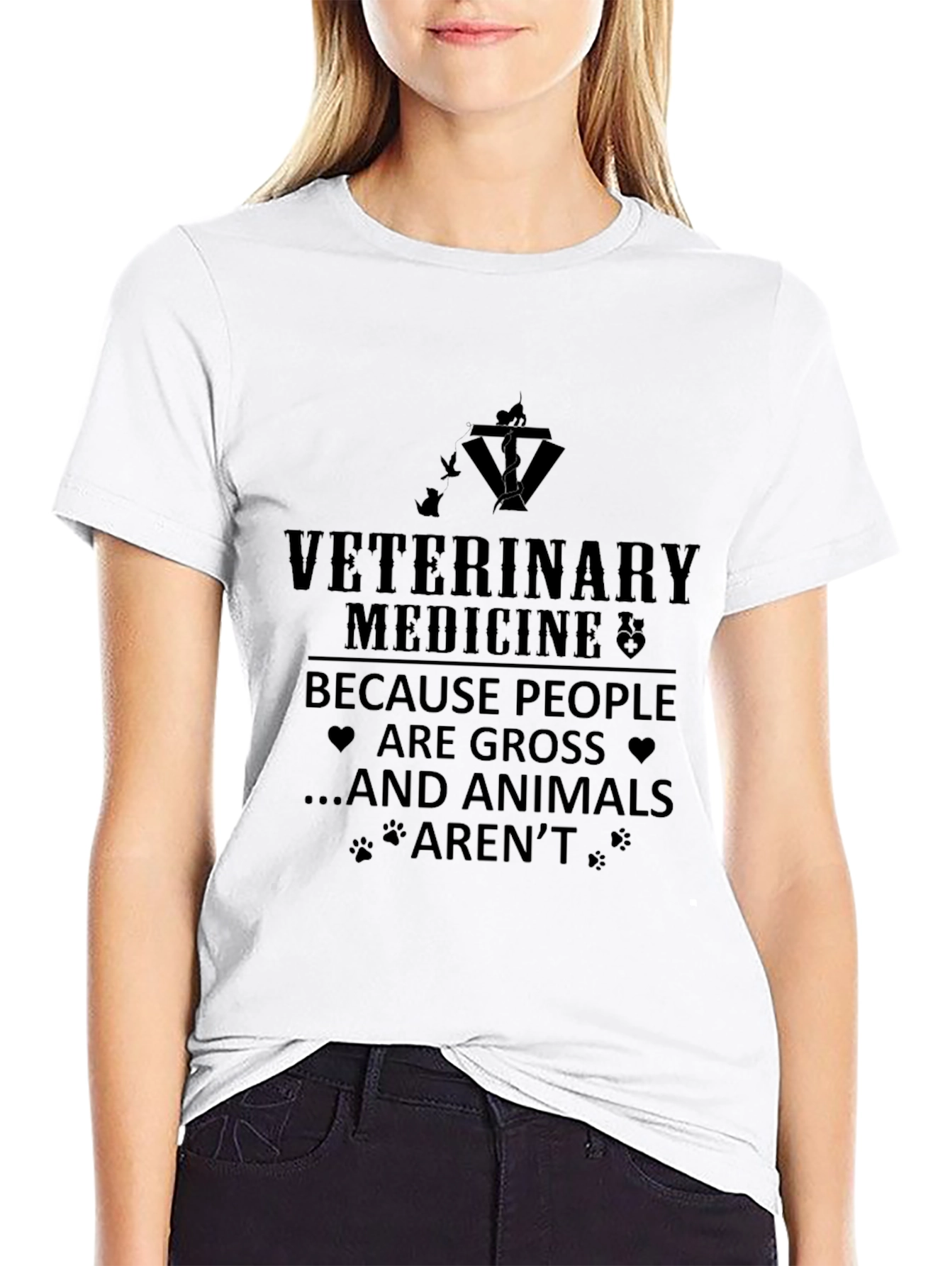 Veterinary Medicine T-Shirt - Because Animals Arent Gross!