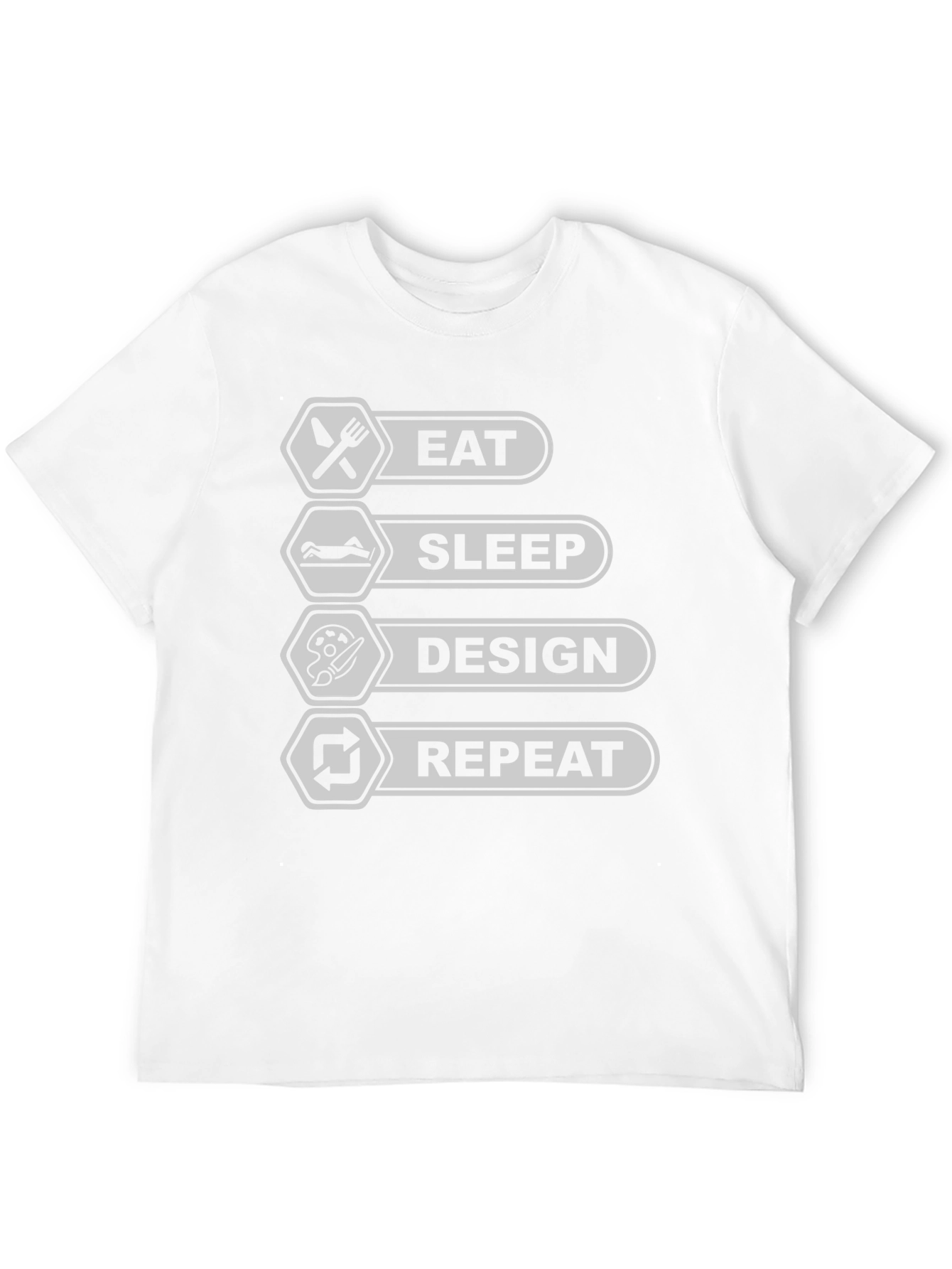 Eat Sleep Design Repeat Black T-Shirt