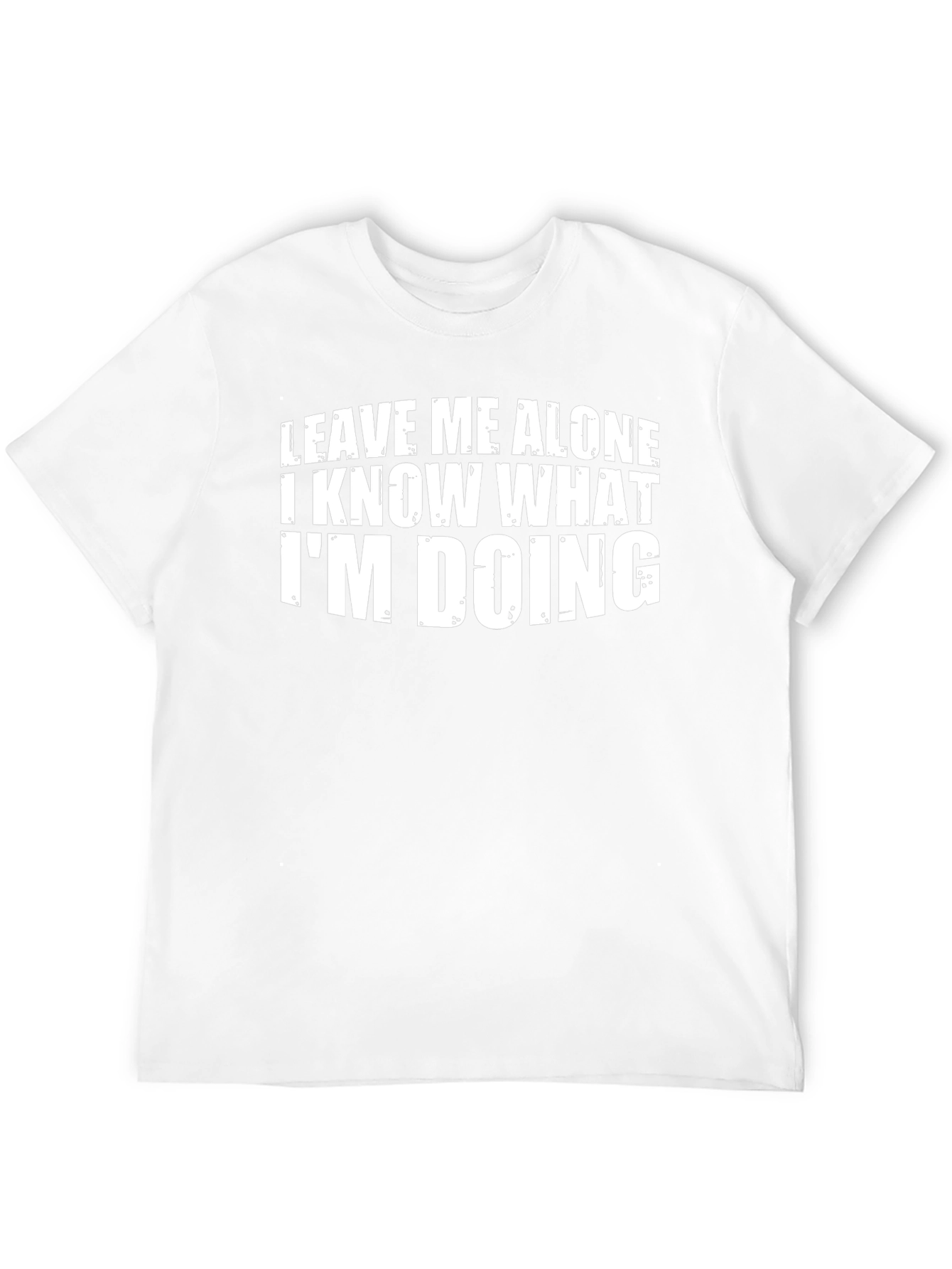 Funny Slogan Graphic Tee - Leave Me Alone