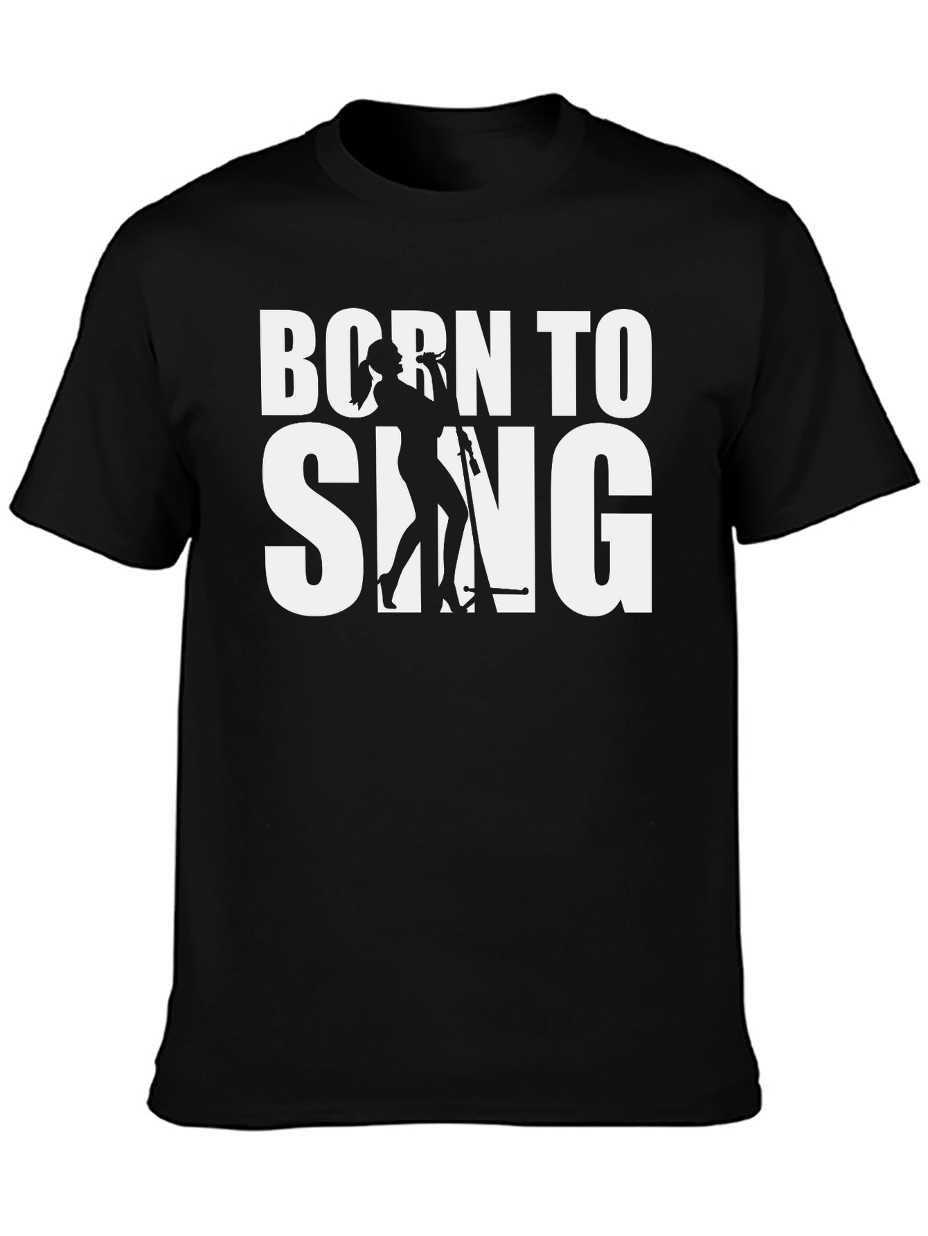 Born to Sing Graphic T-Shirt - Black