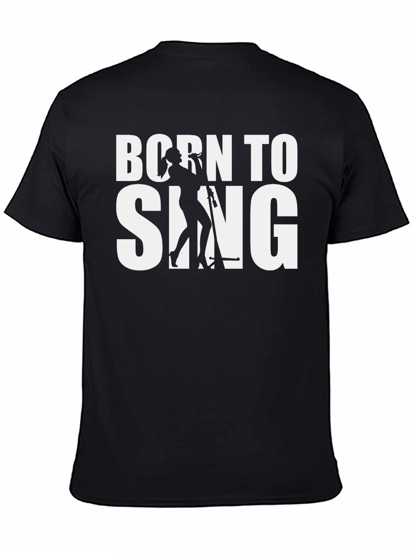Born to Sing Graphic T-Shirt - Black