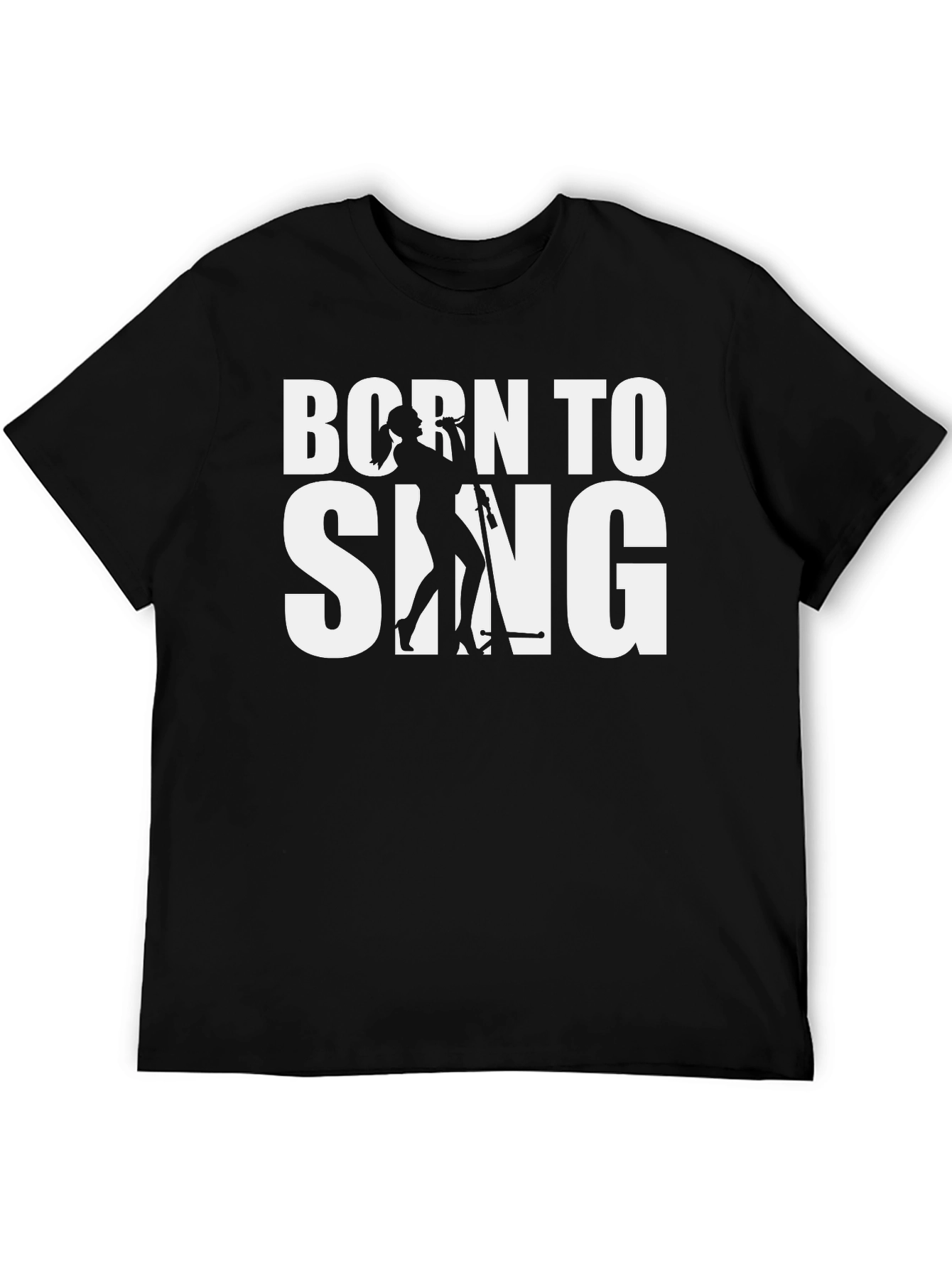 Born to Sing Graphic T-Shirt - Black