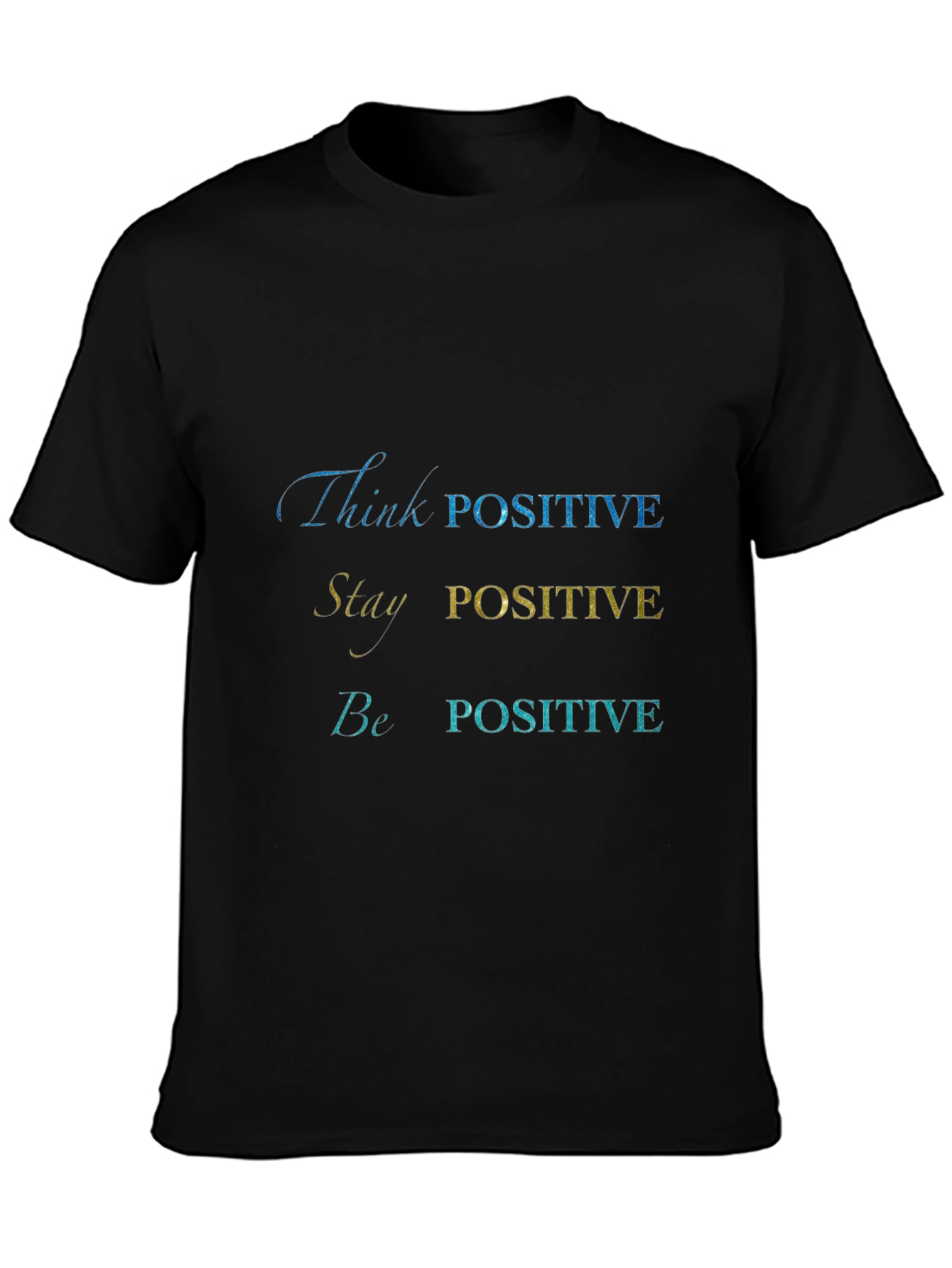 Positive Vibes Graphic Tee - Black