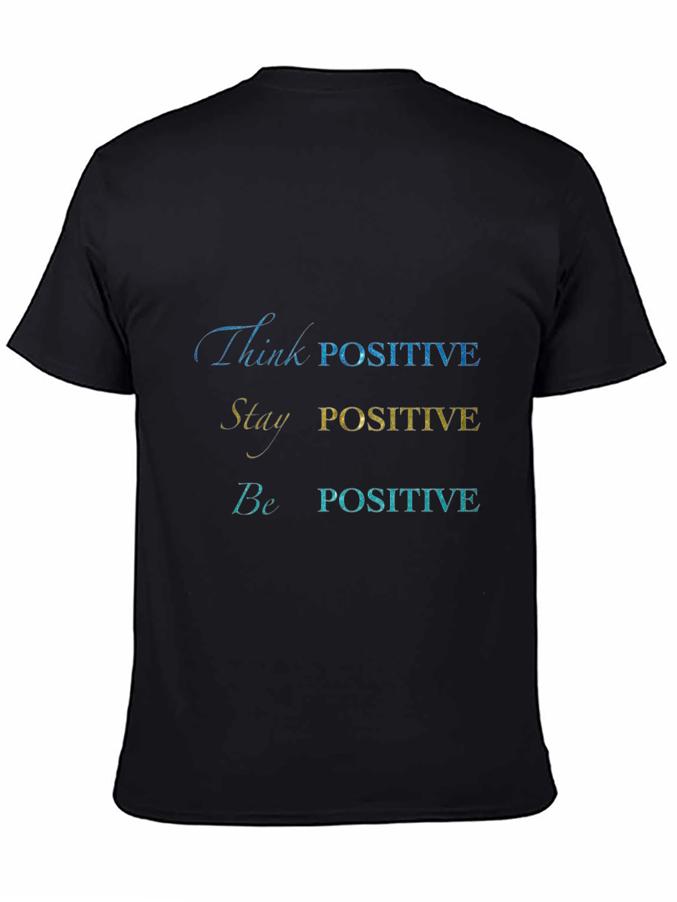 Positive Vibes Graphic Tee - Black