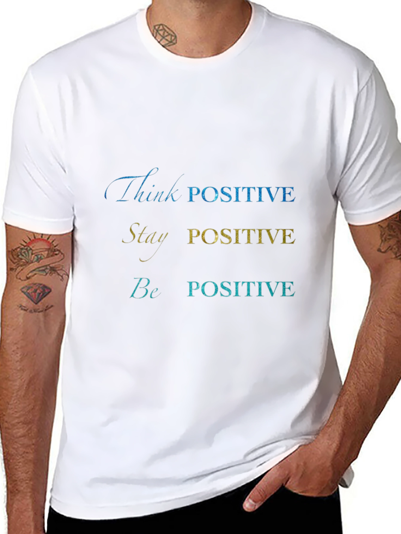 Positive Vibes Graphic Tee - Black