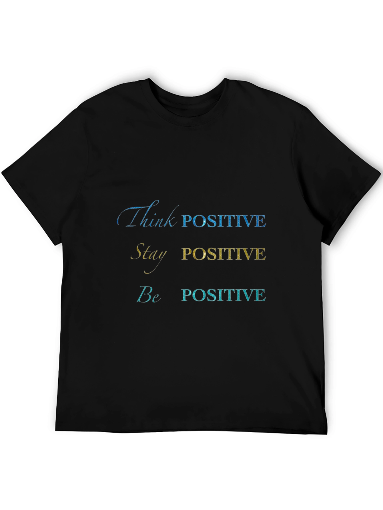 Positive Vibes Graphic Tee - Black