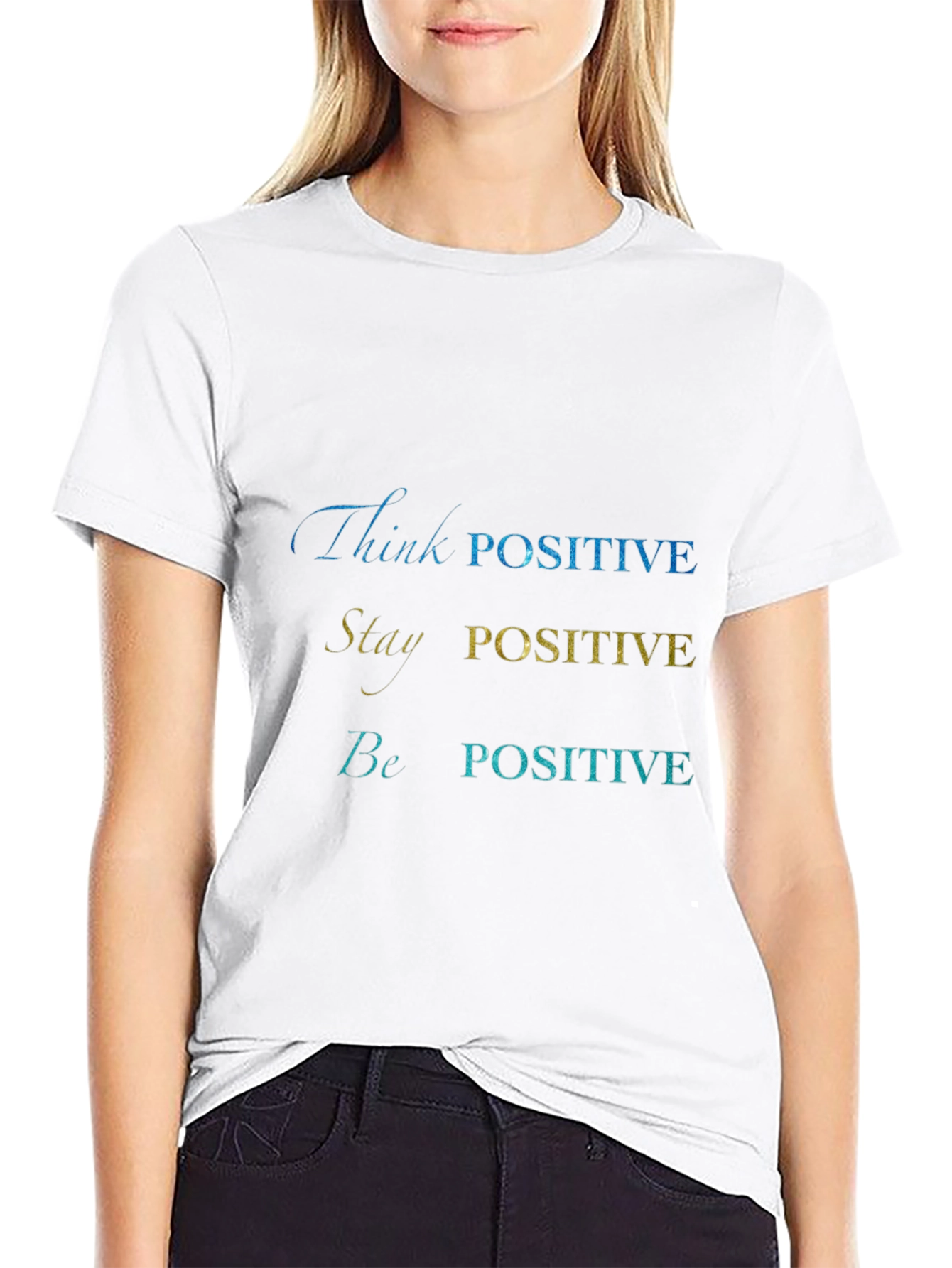 Positive Vibes Graphic Tee - Black