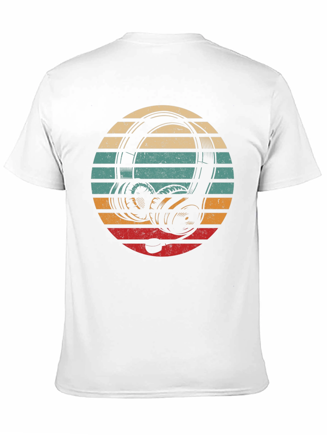 Retro Headphones Graphic Black Tee